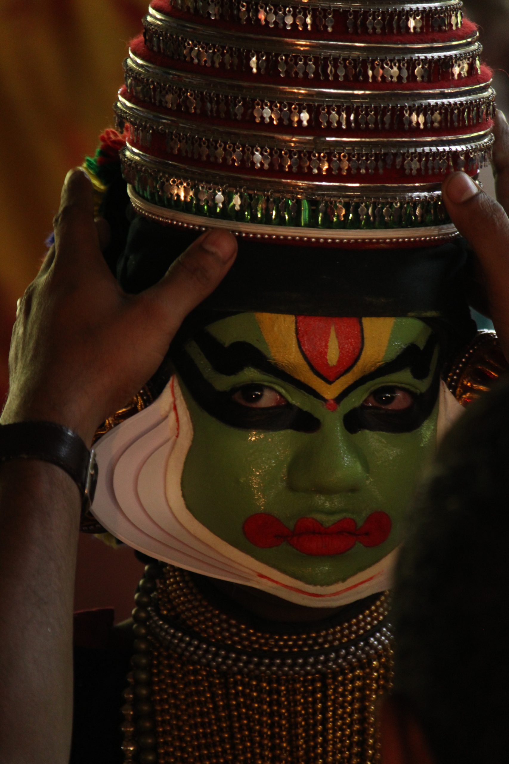 Portrait of a kathakali artist