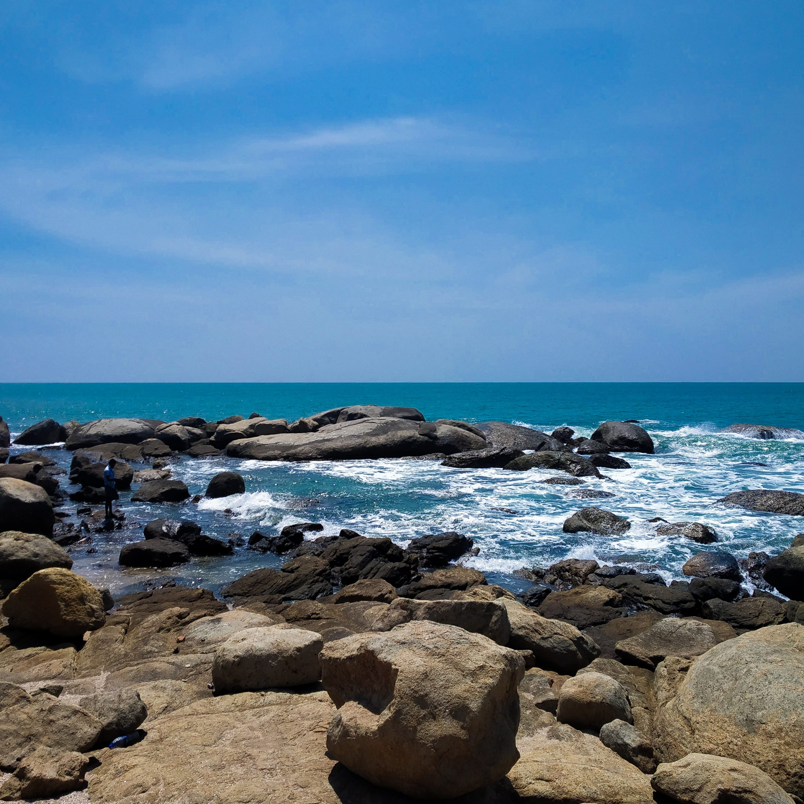 Rocks on Kovalam Beach