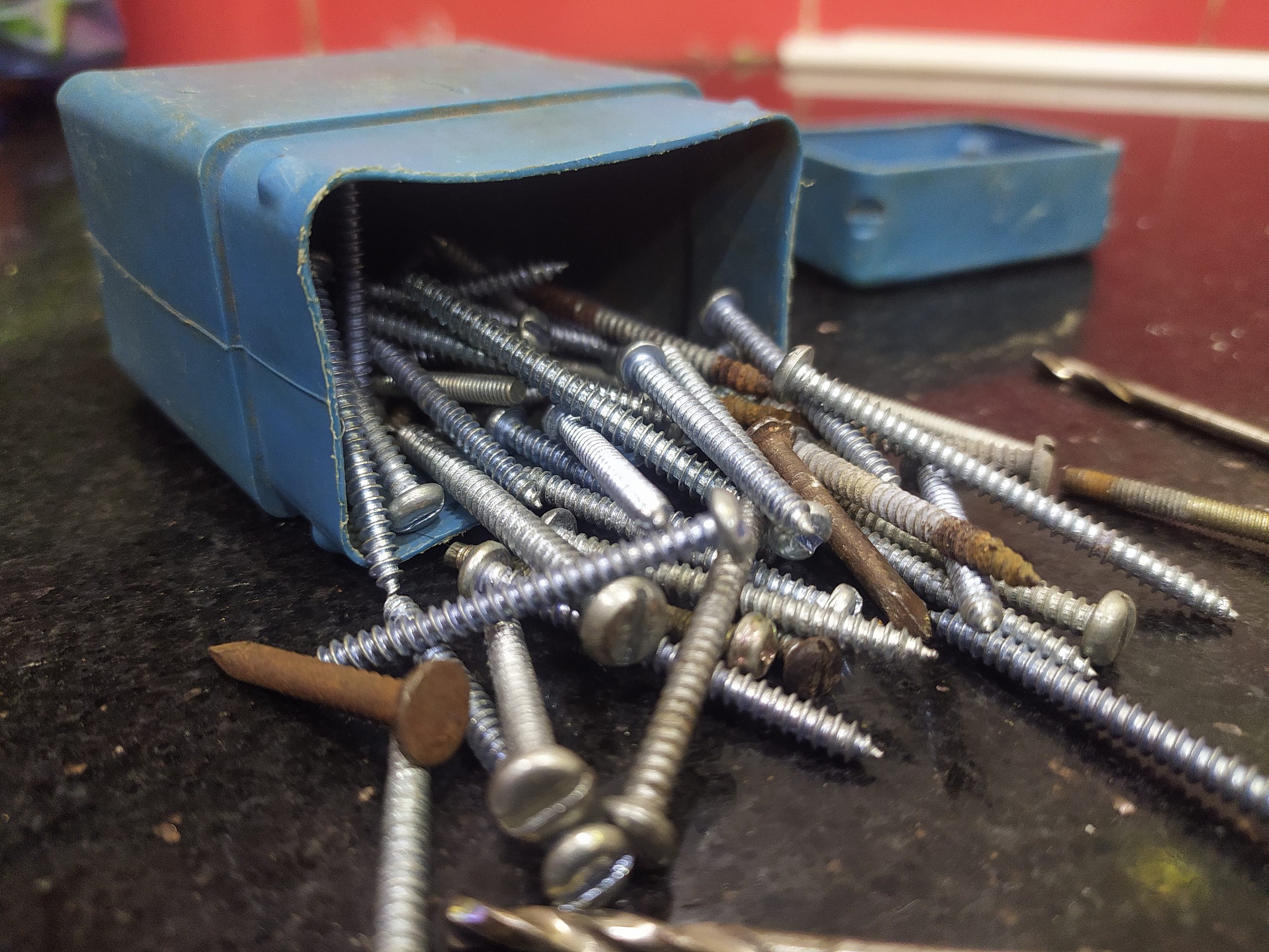 screws in a box