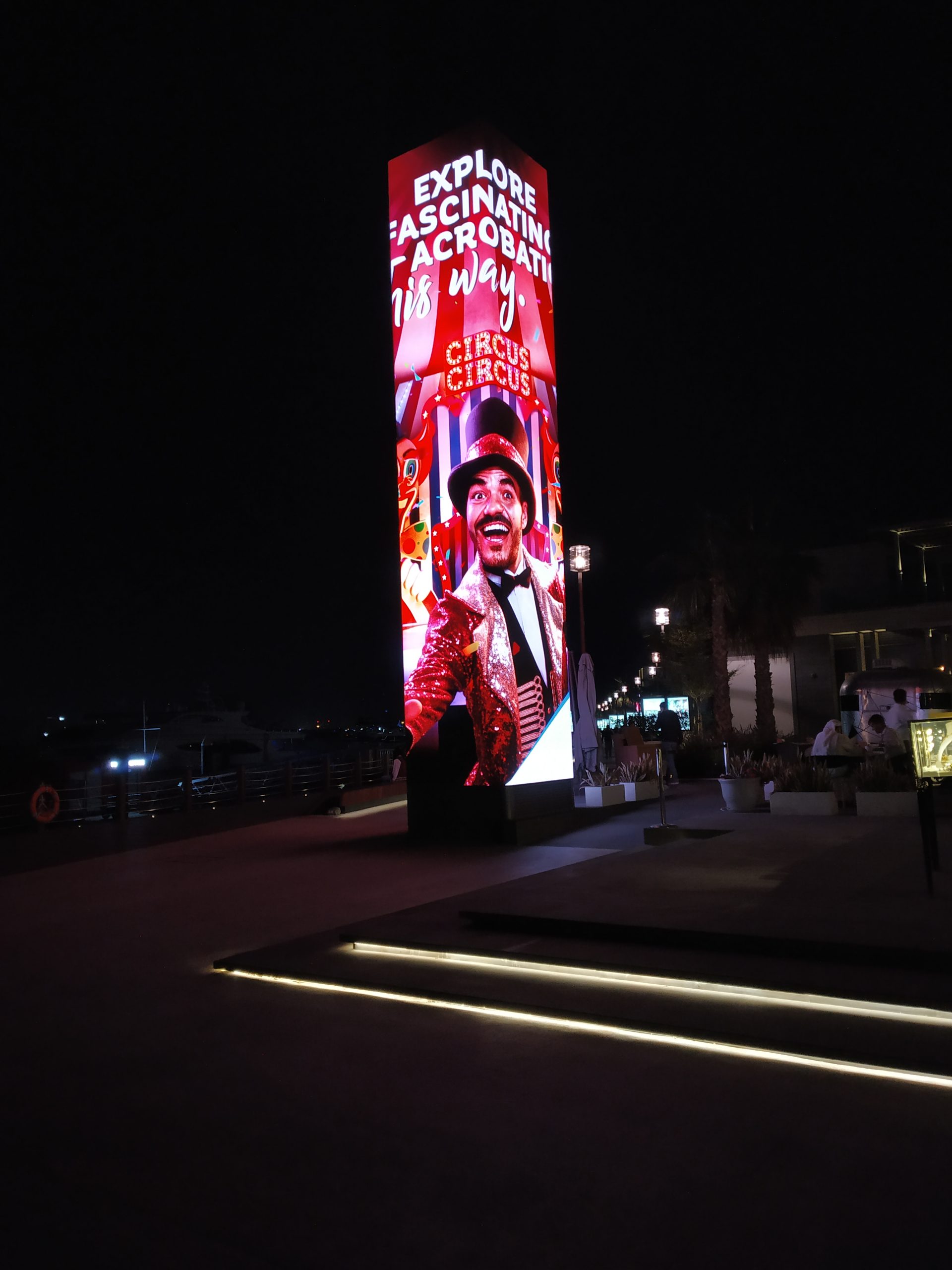 Signage of a circus