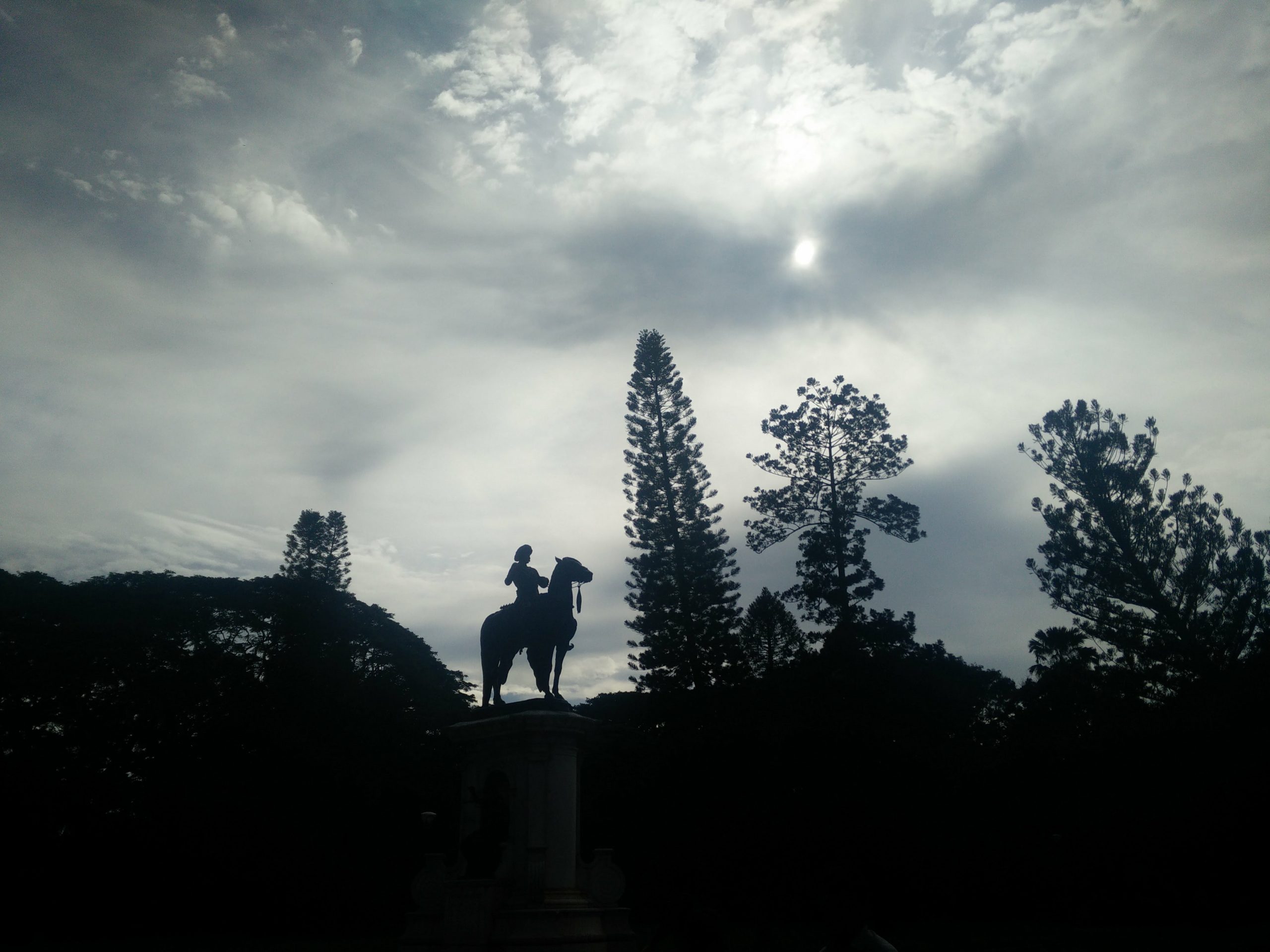 Statue view during dark