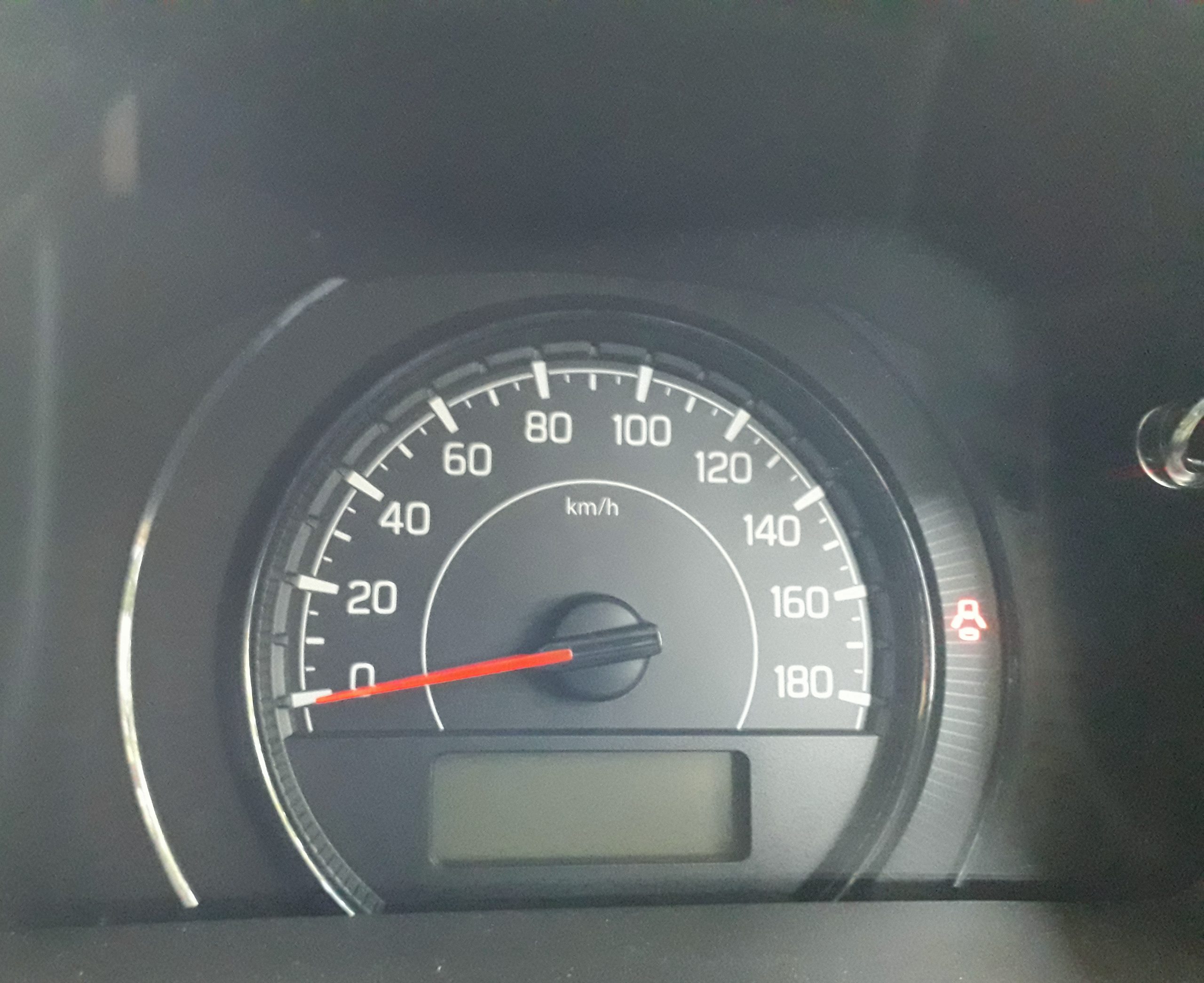 A car speedometer