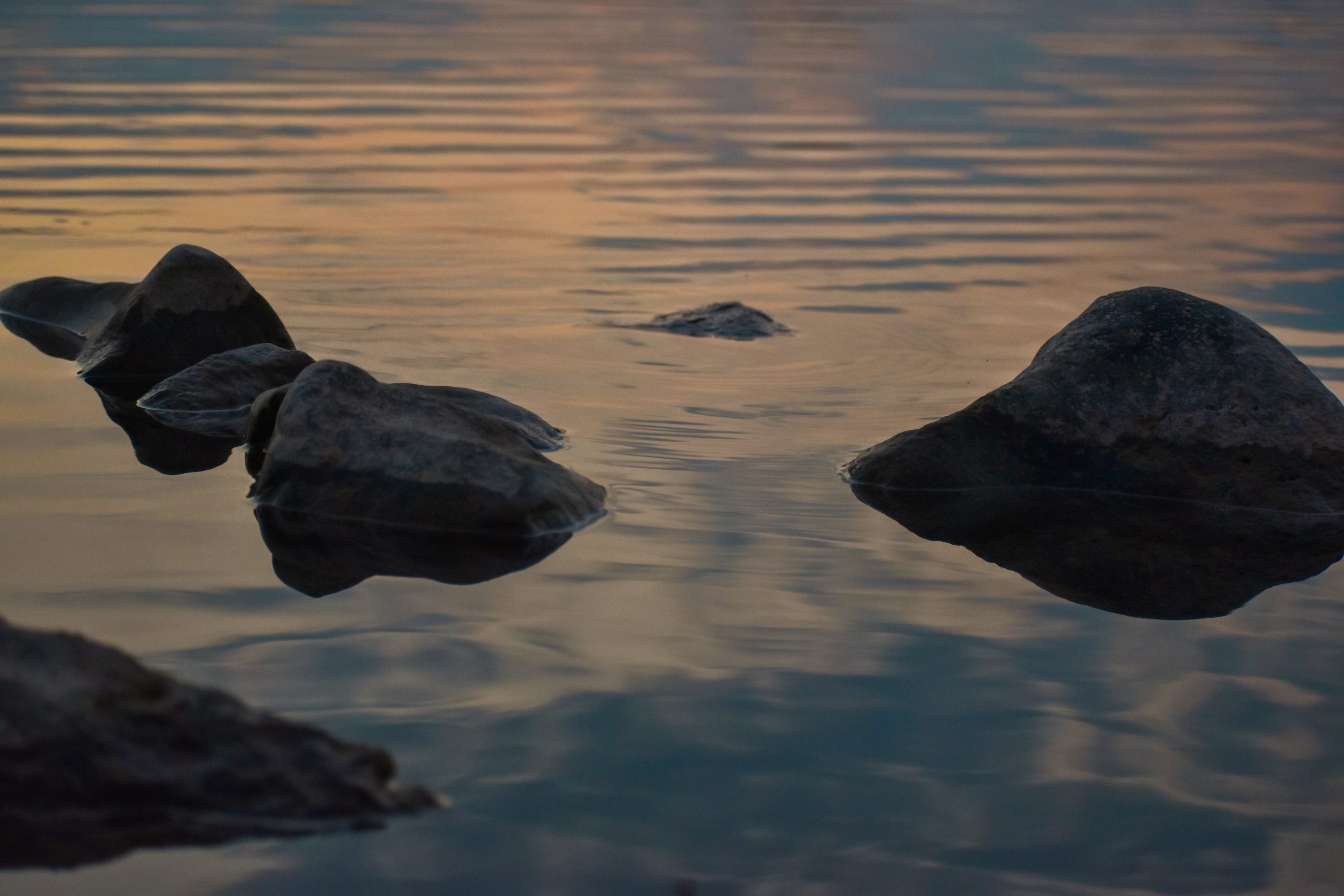 stones in water