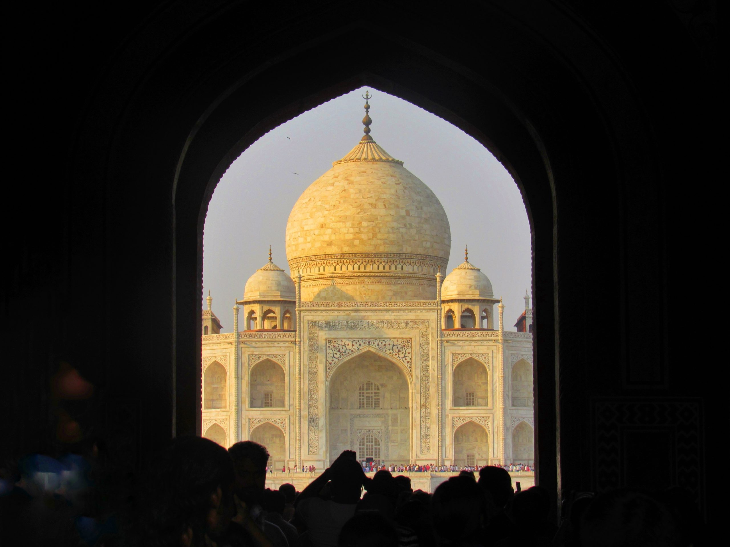 Taj Mahal view from inside