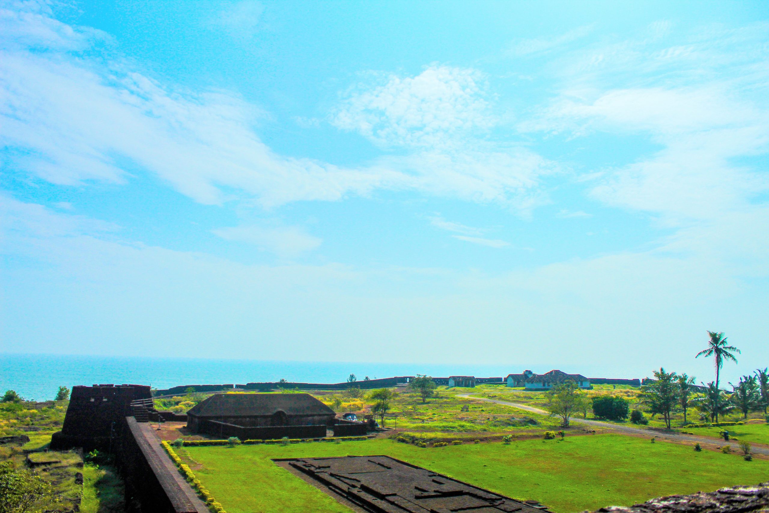 Agriculture land and fort in Kerala