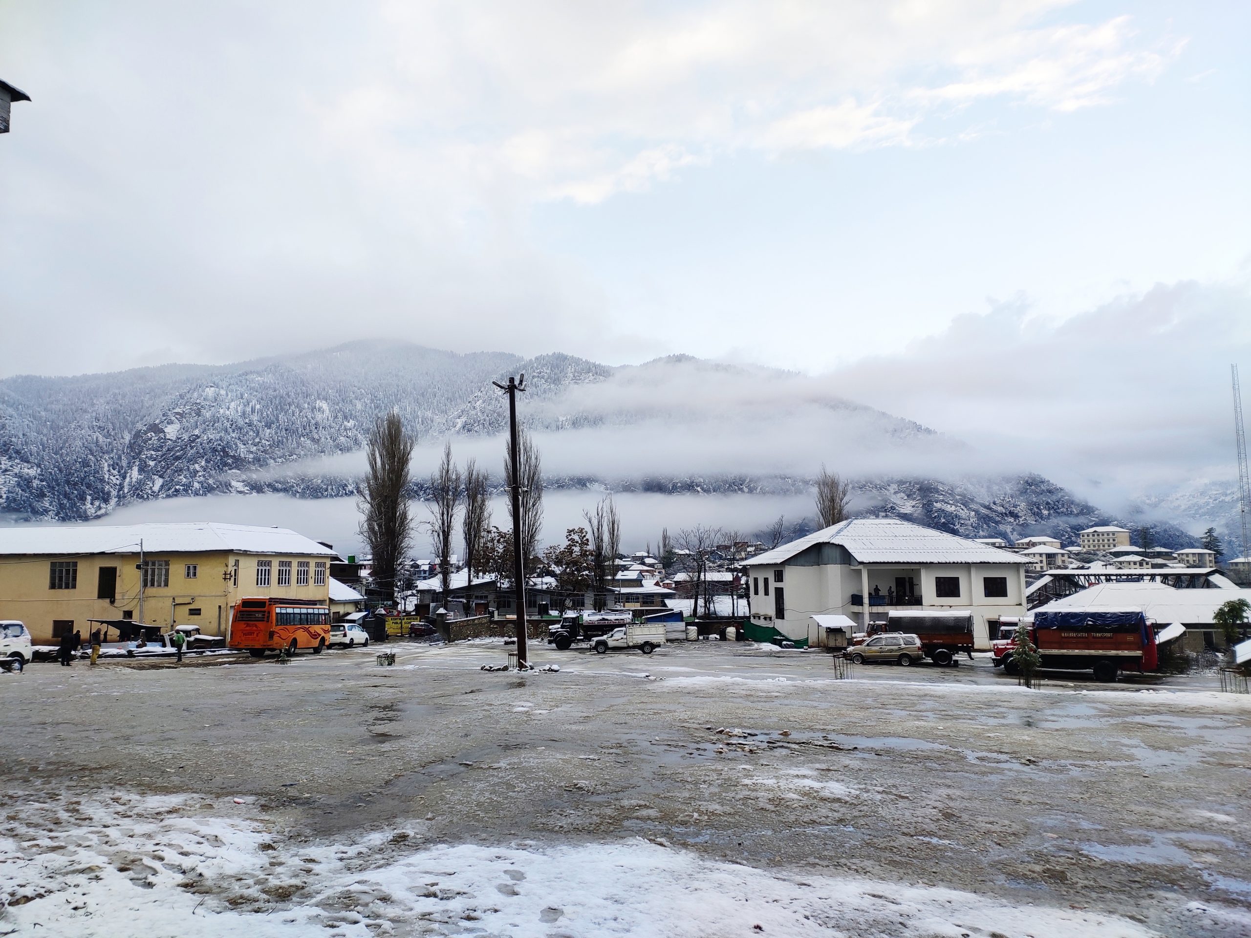 Winter of a mountainous village