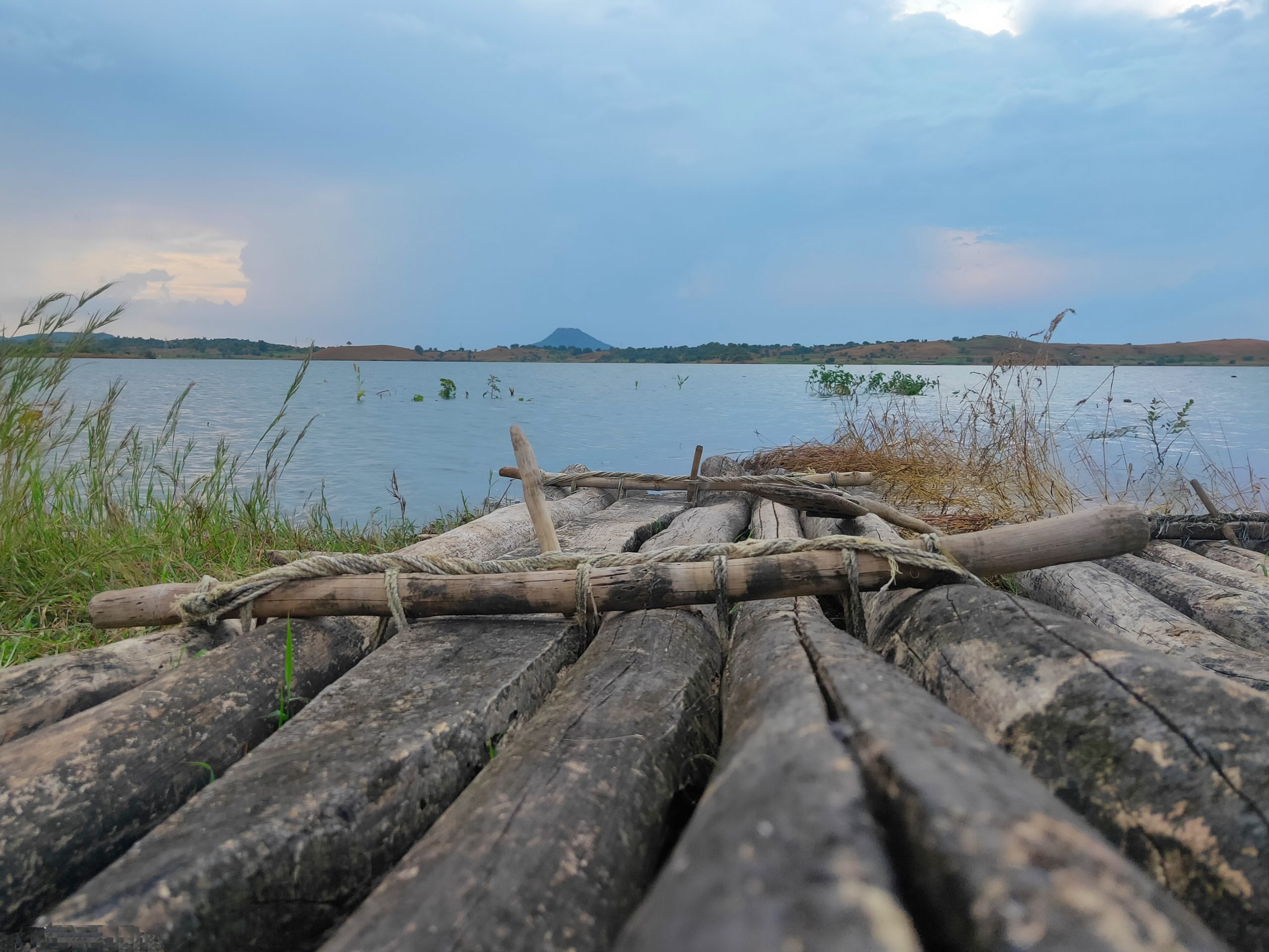 A wooden boat