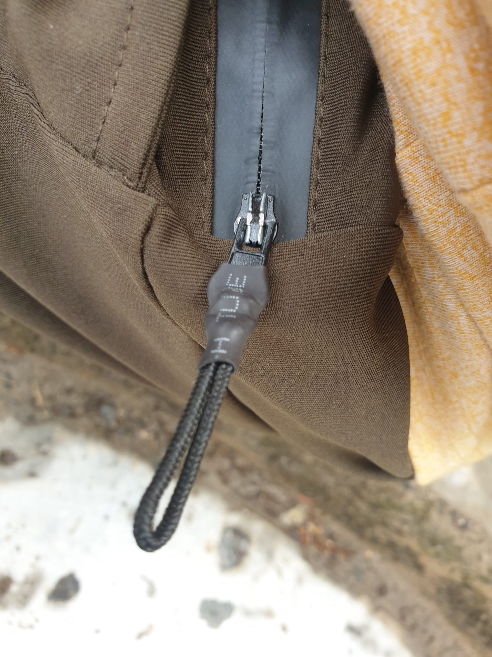 Zipper of a bag