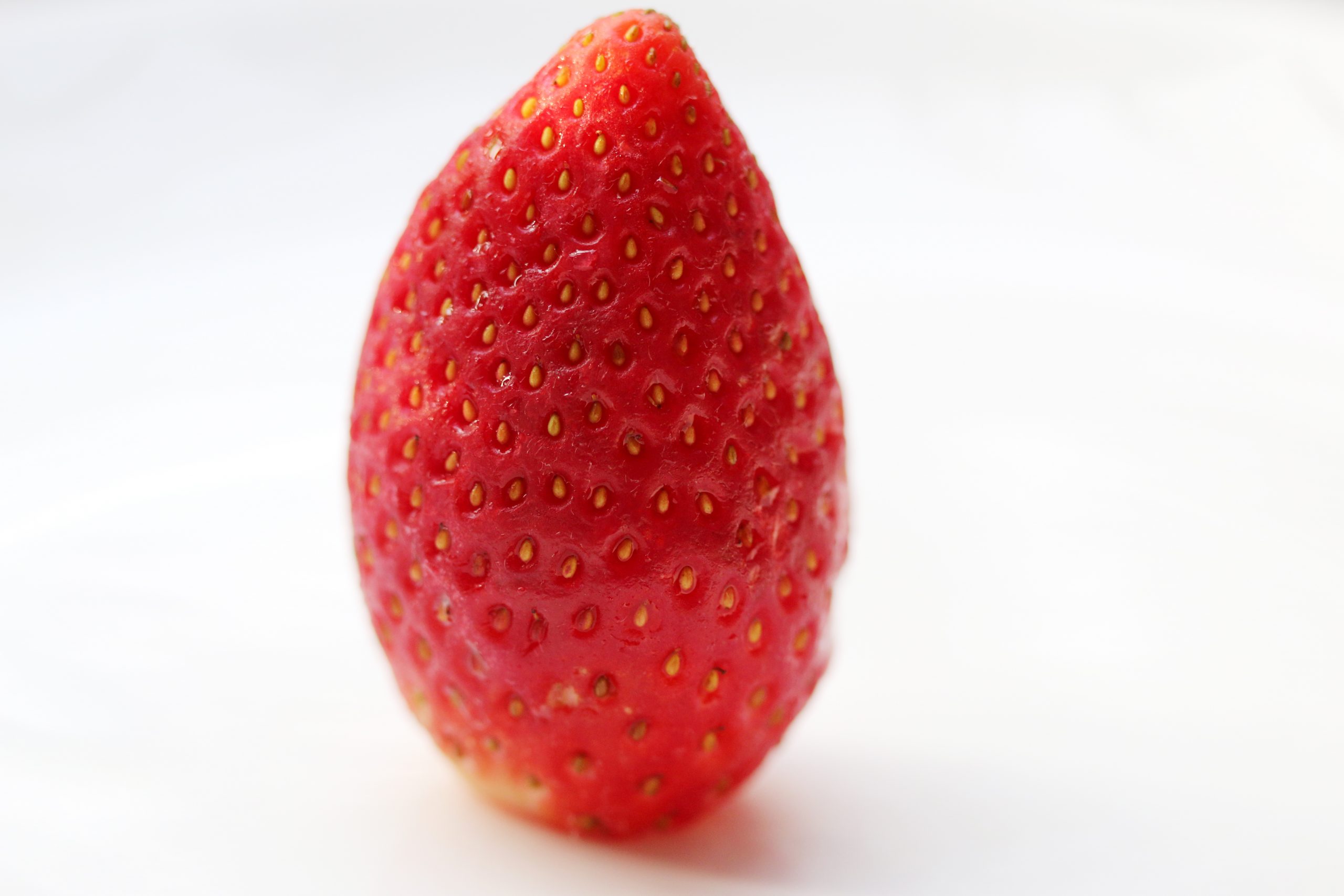 close-up of a strawberry