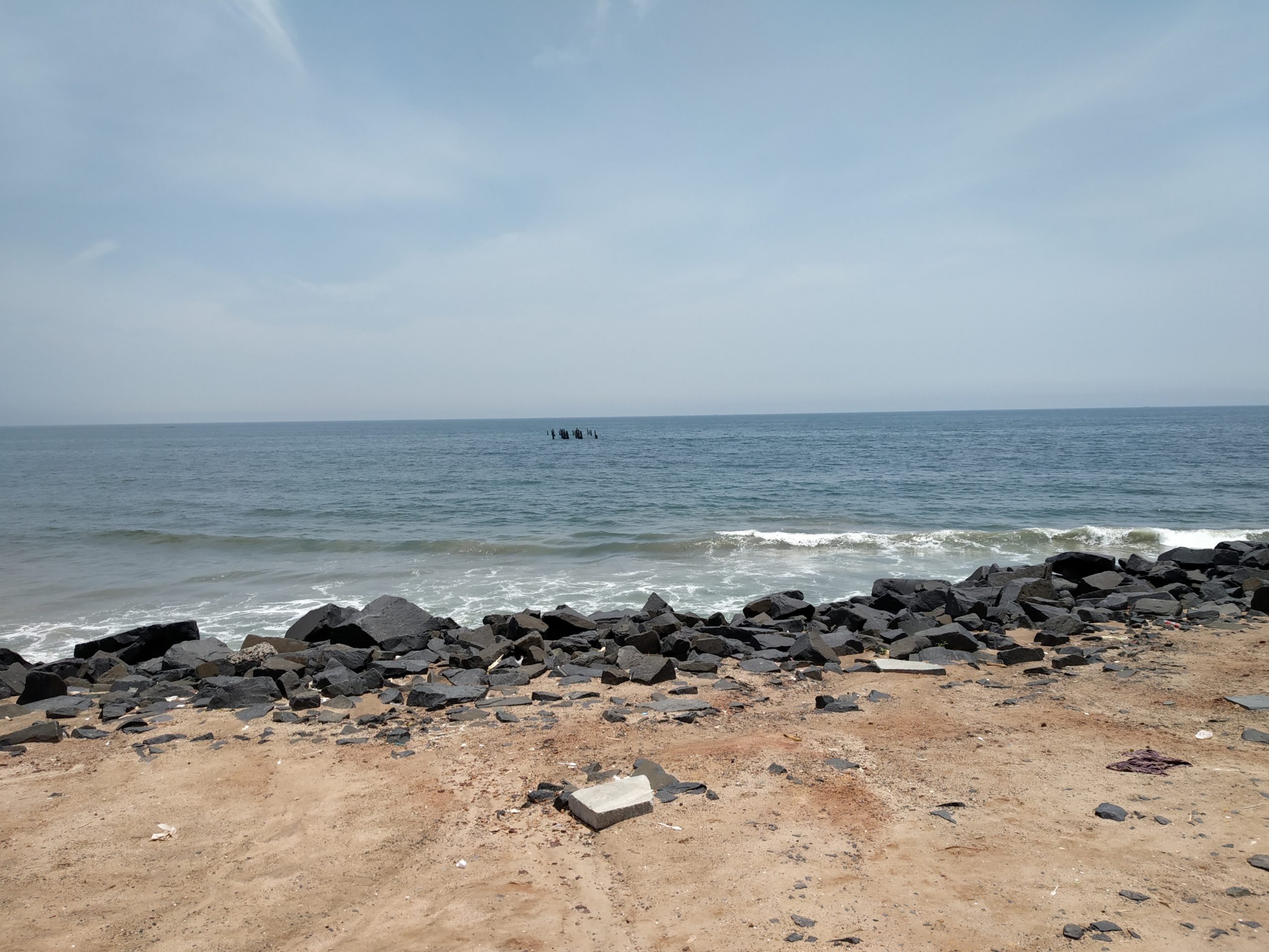 Rock Beach at Pondicherry