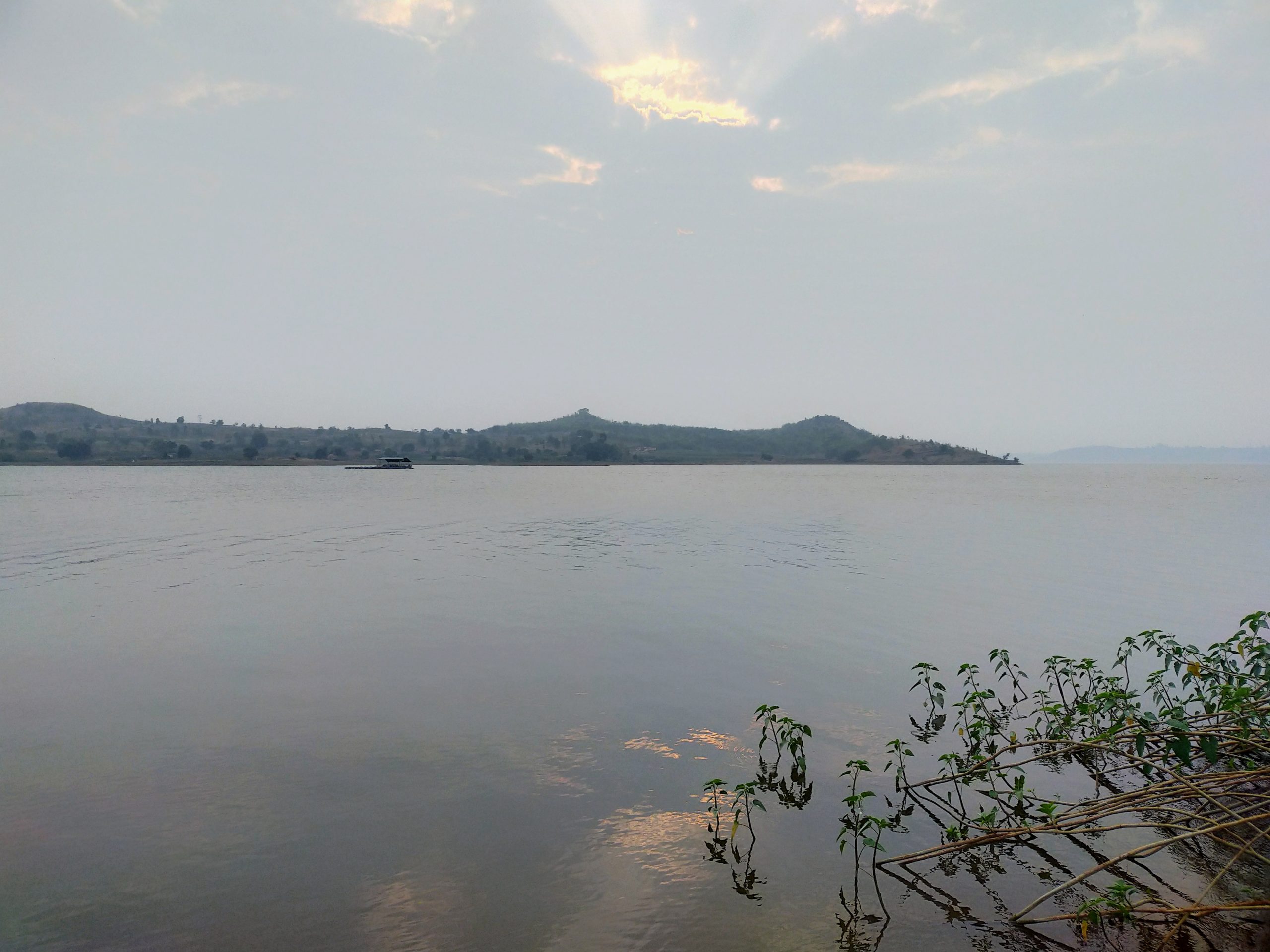 the mountains and water