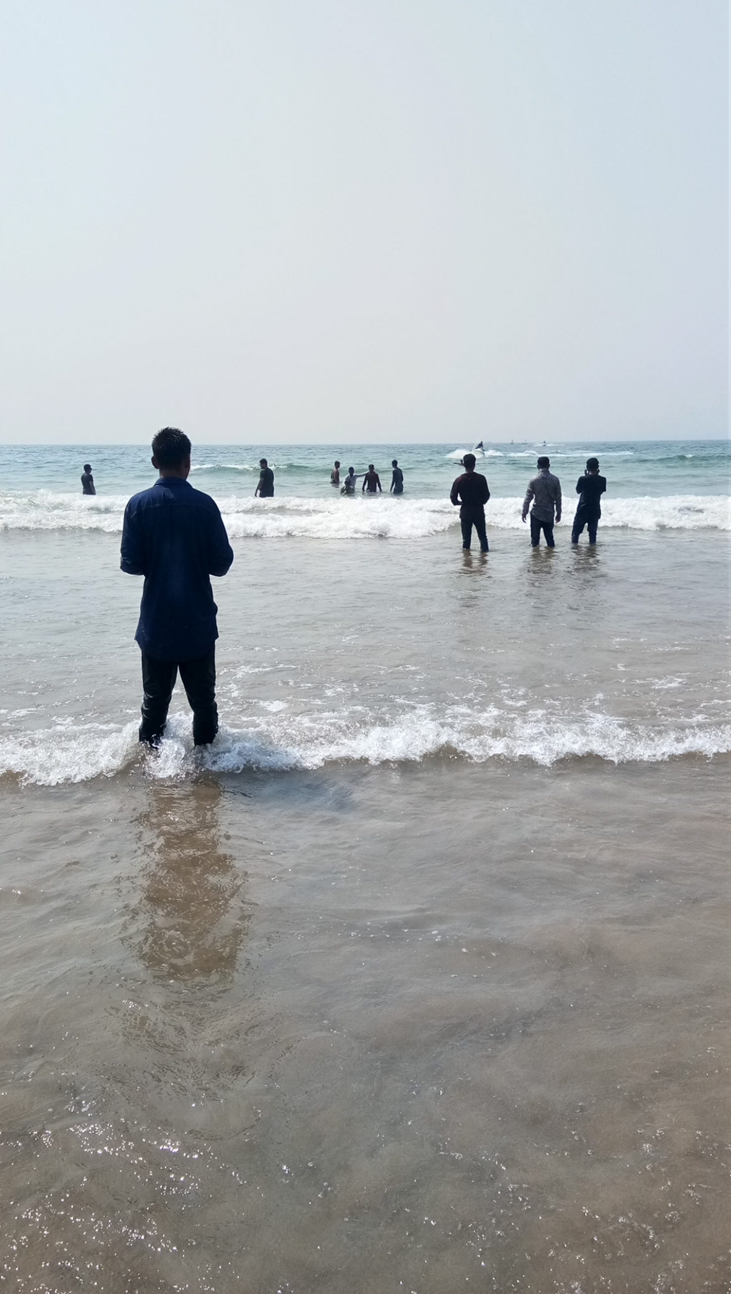 People enjoying at beach