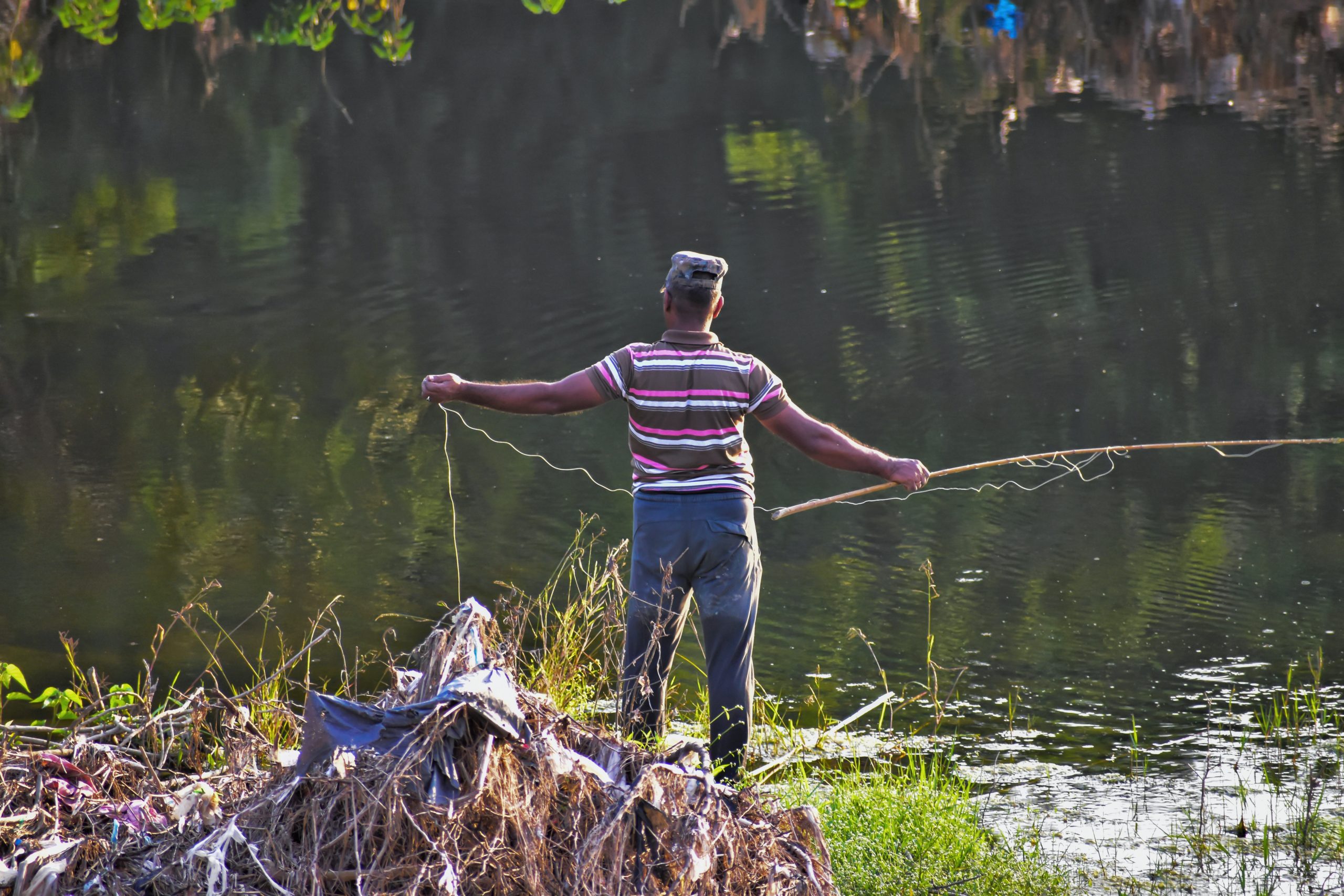 Fisherman fishing