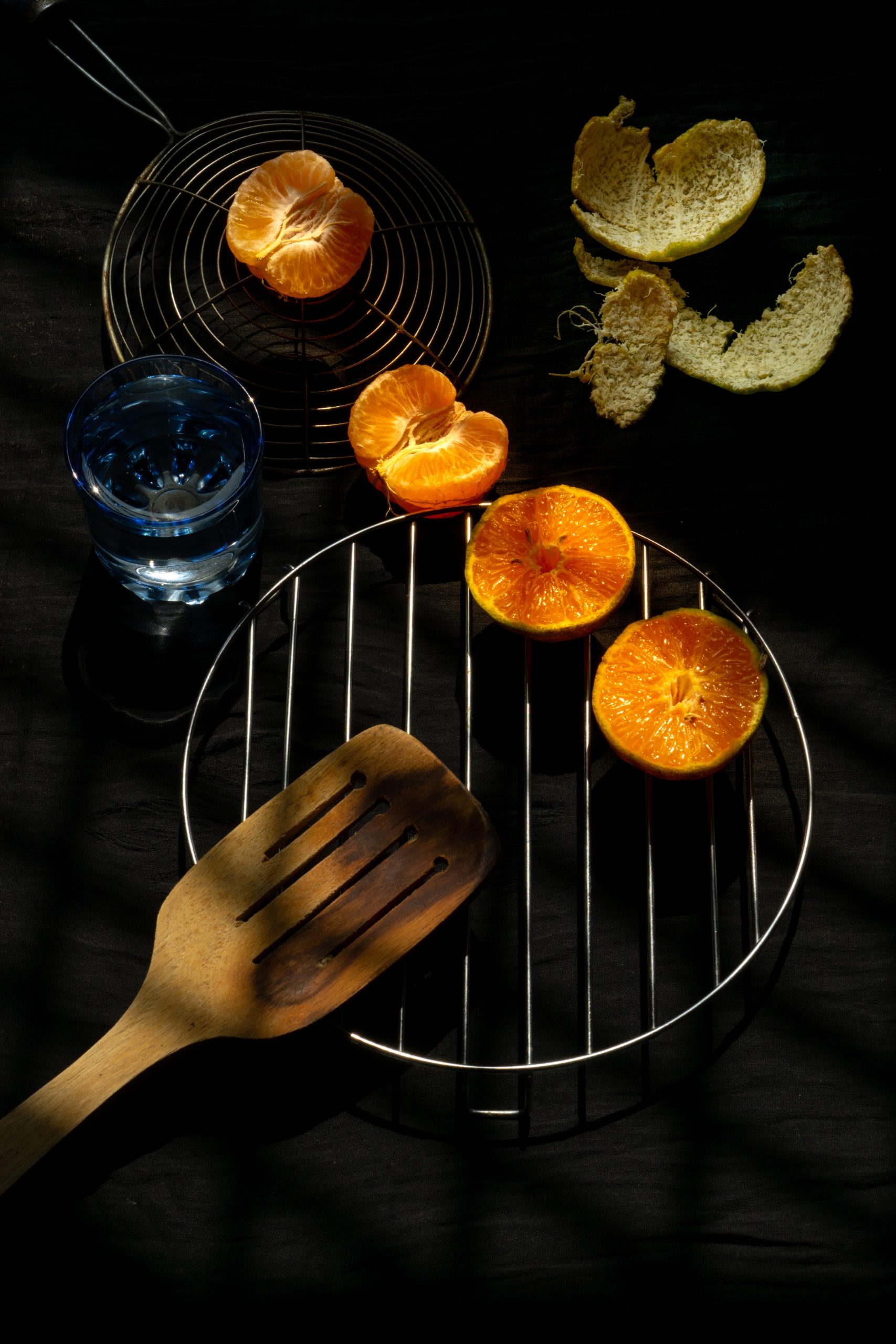 Peeled oranges