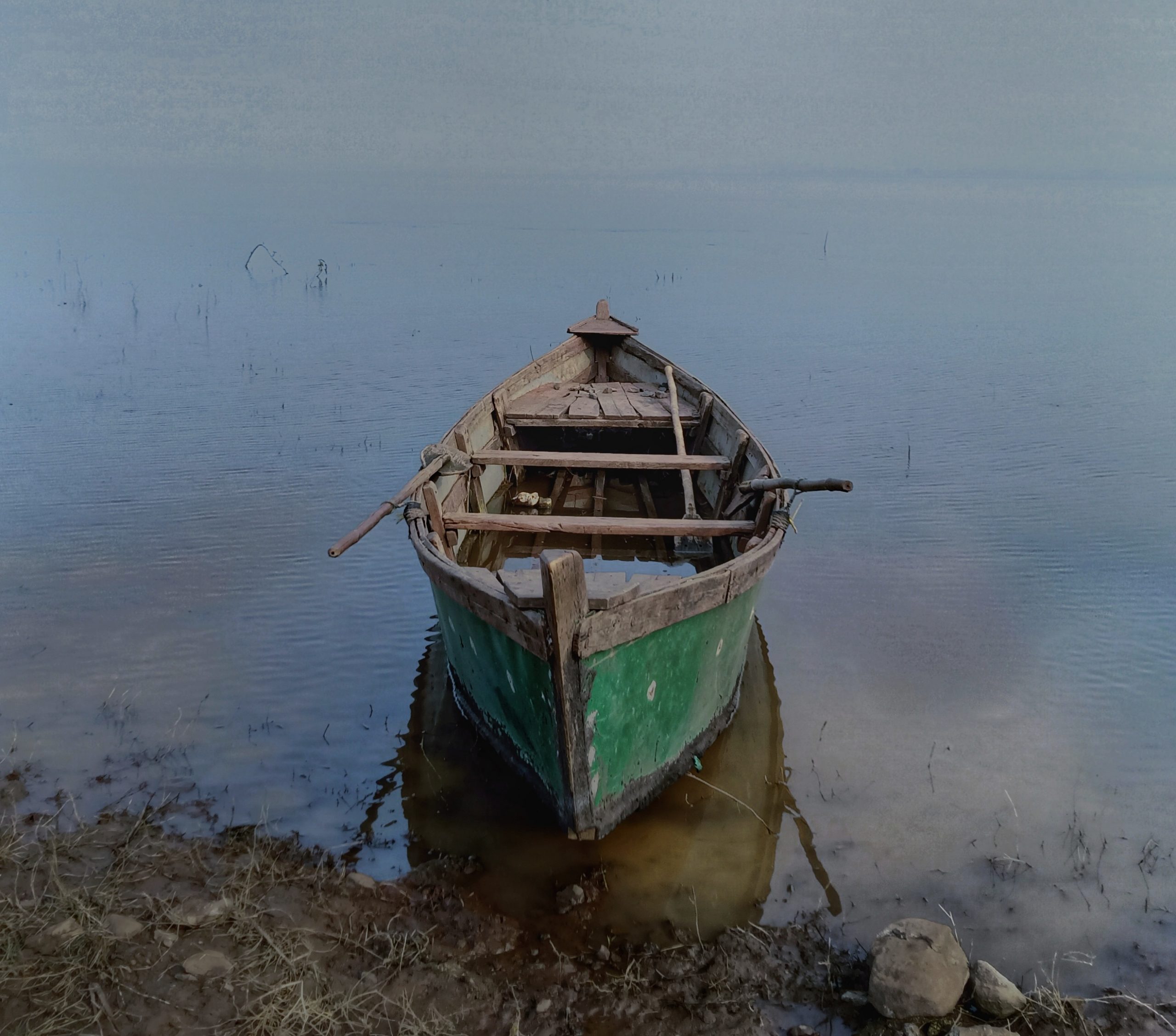 A boat on a shore