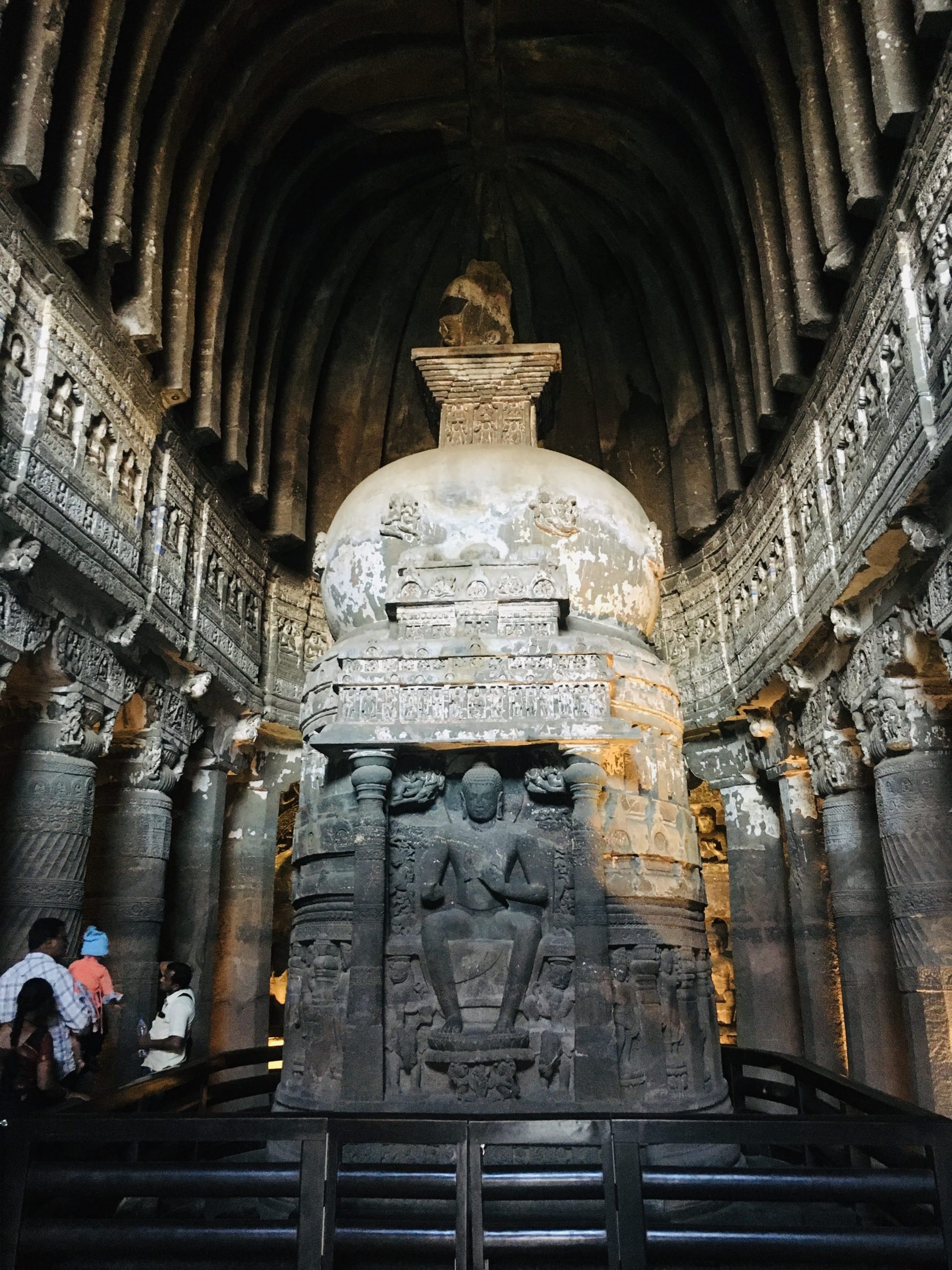 Interior of Ajanta caves