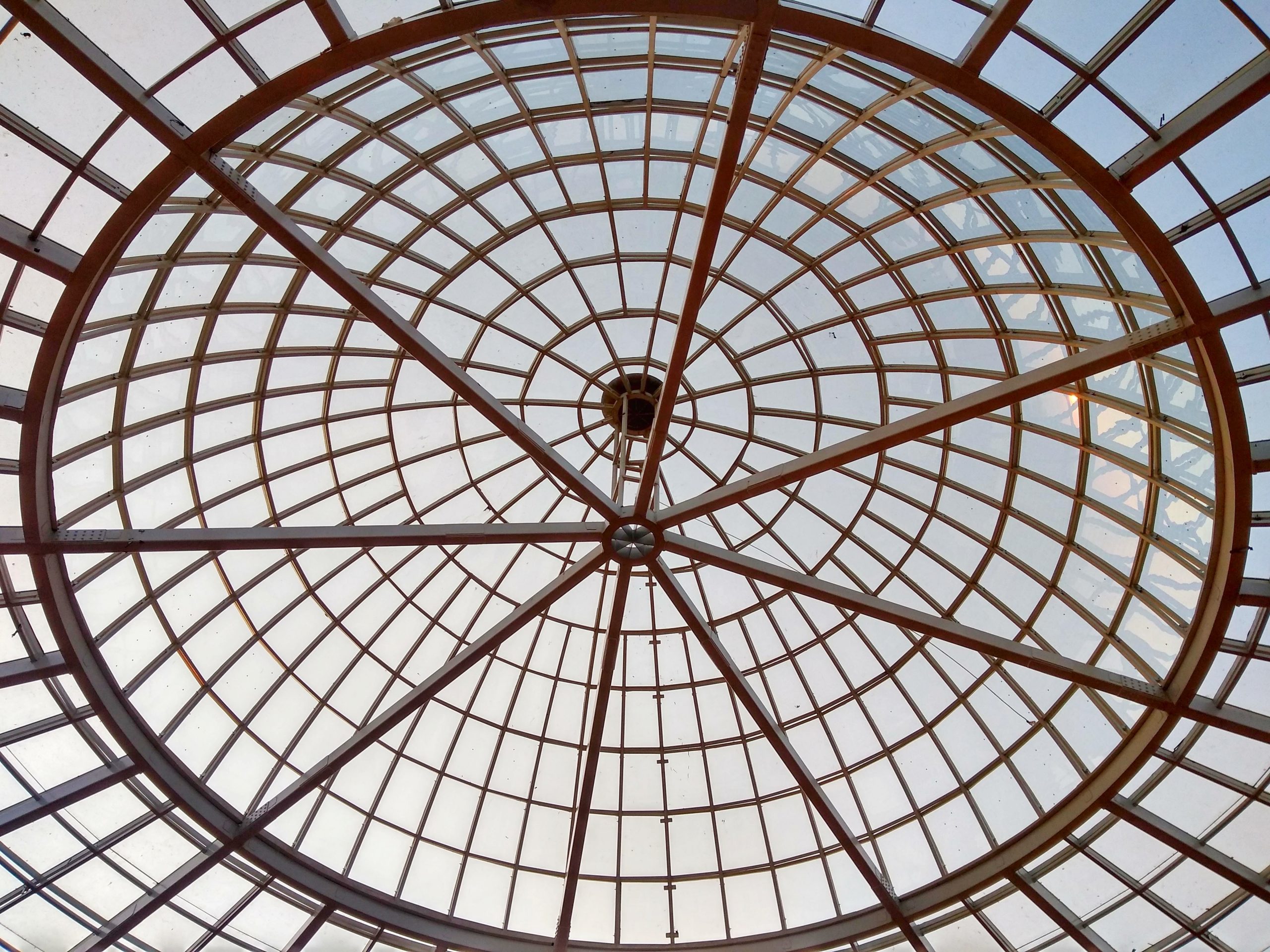 Interior view of a dome structure