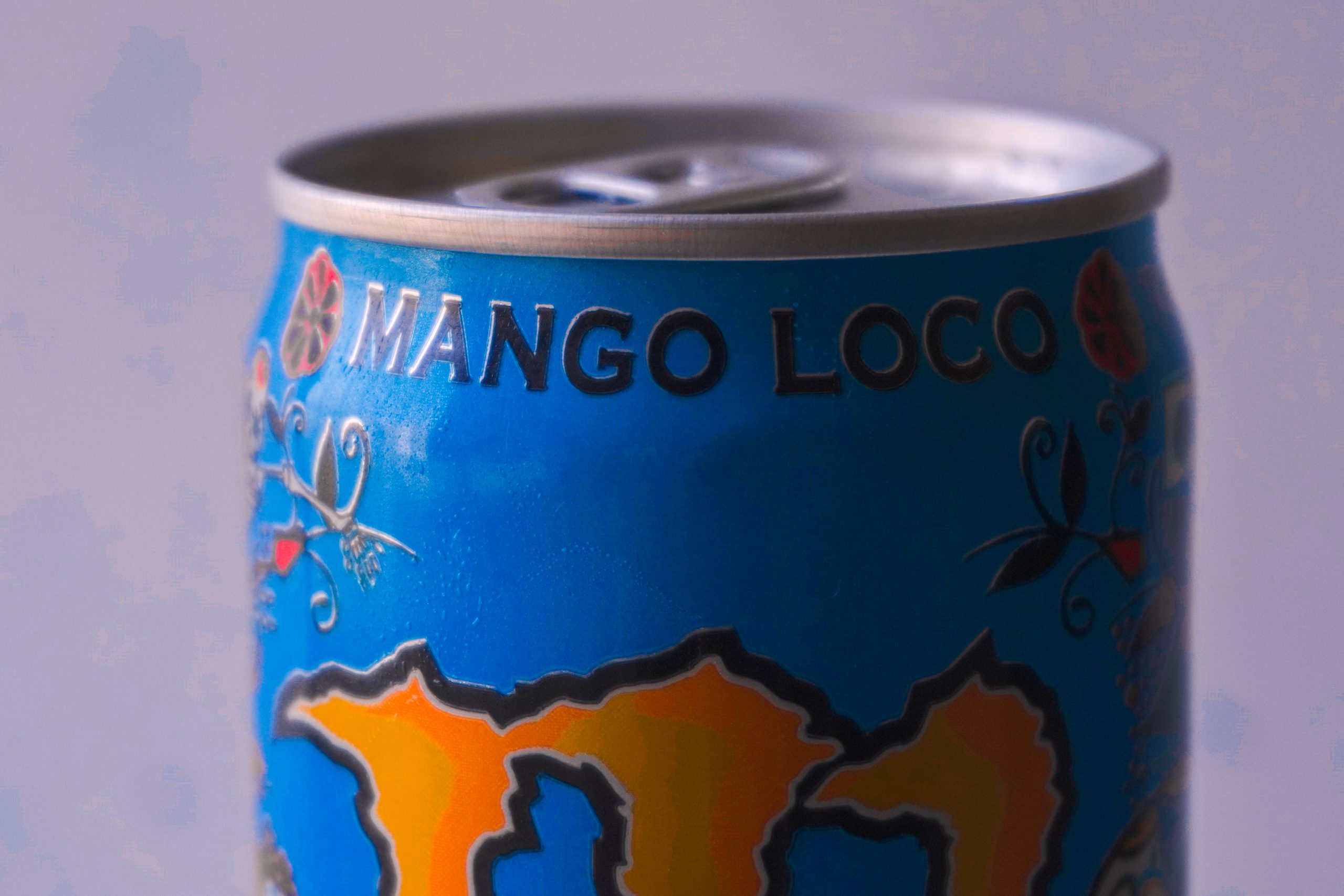 Mango loco soft drink can