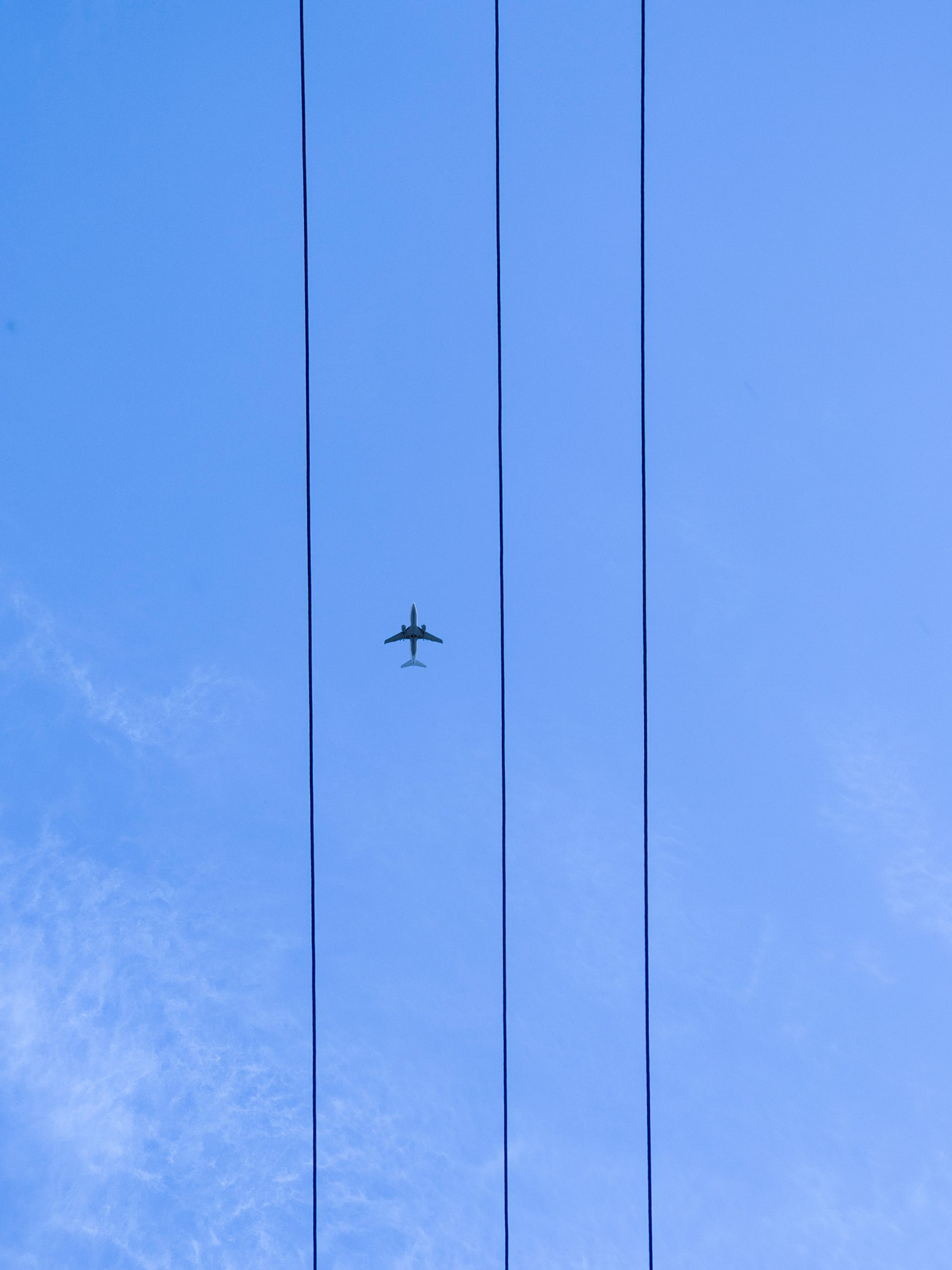 Air plane in a sky