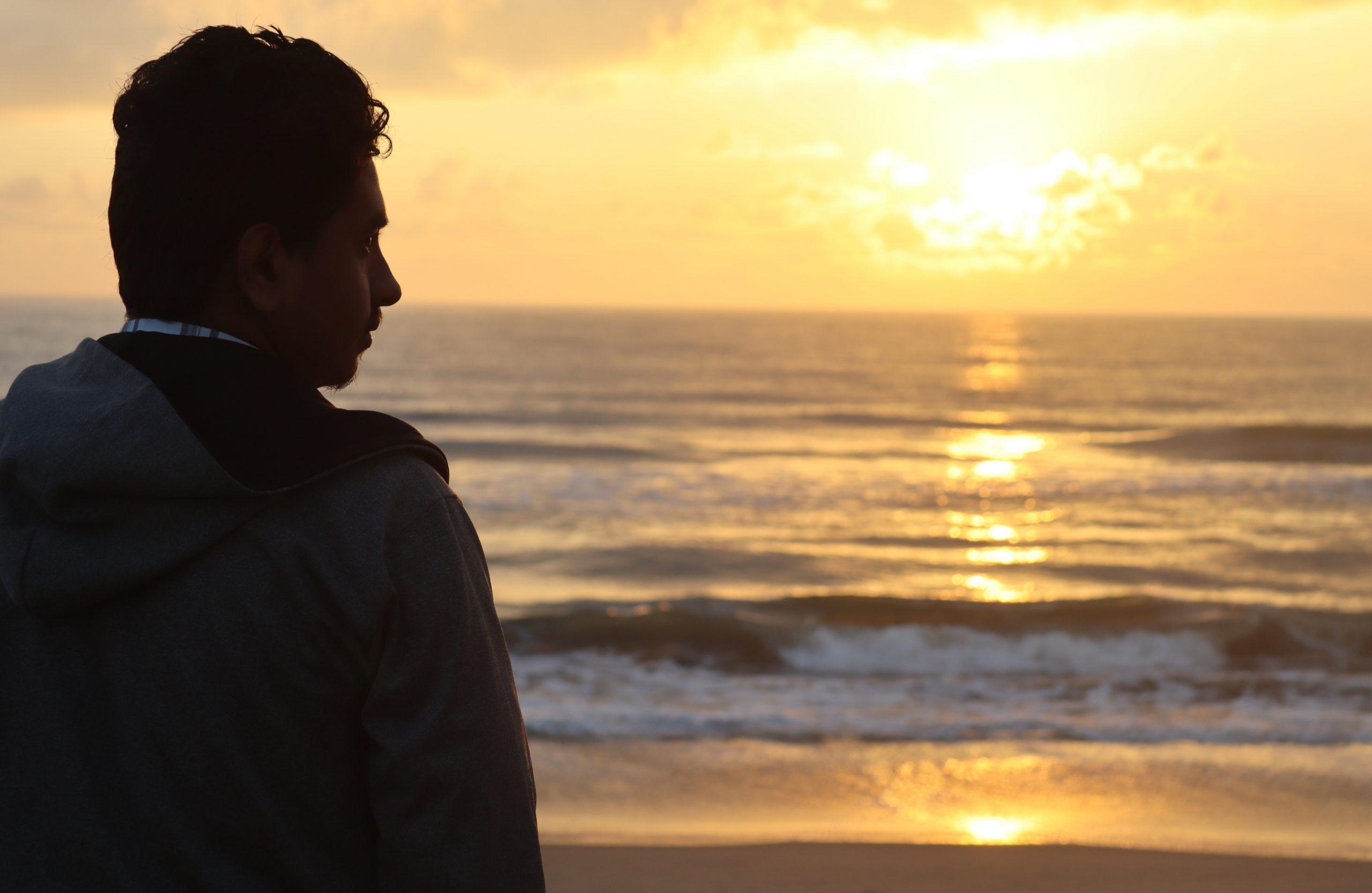 A boy on a beach