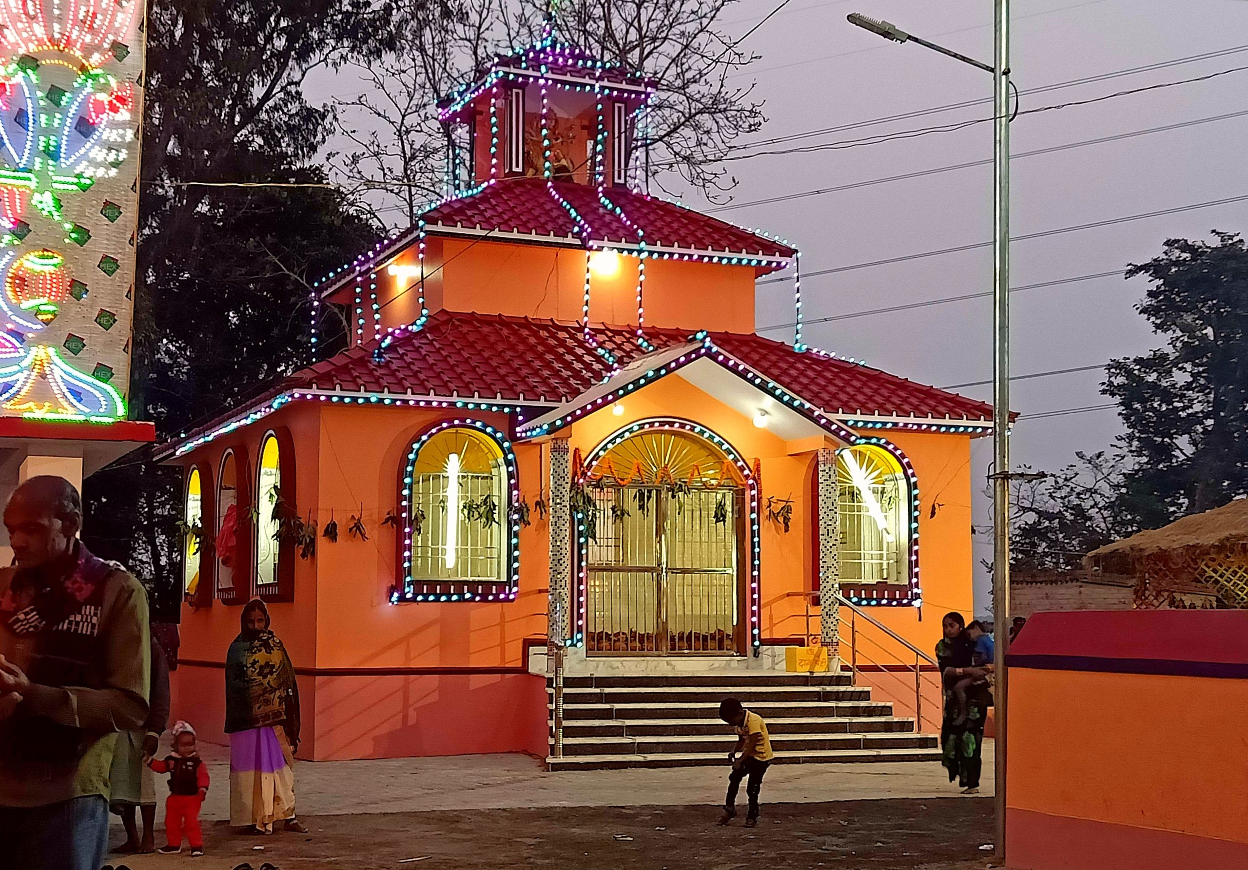 Decorated temple
