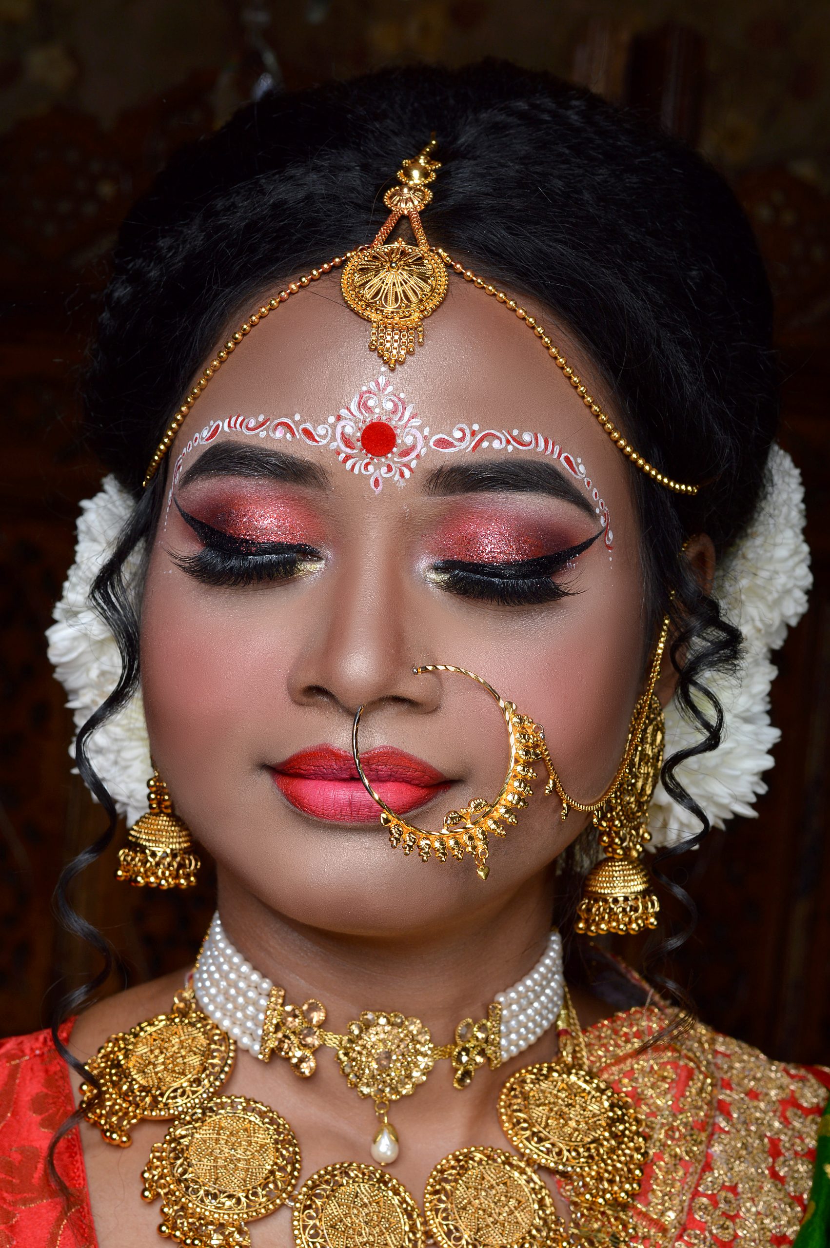 Bride with makeup