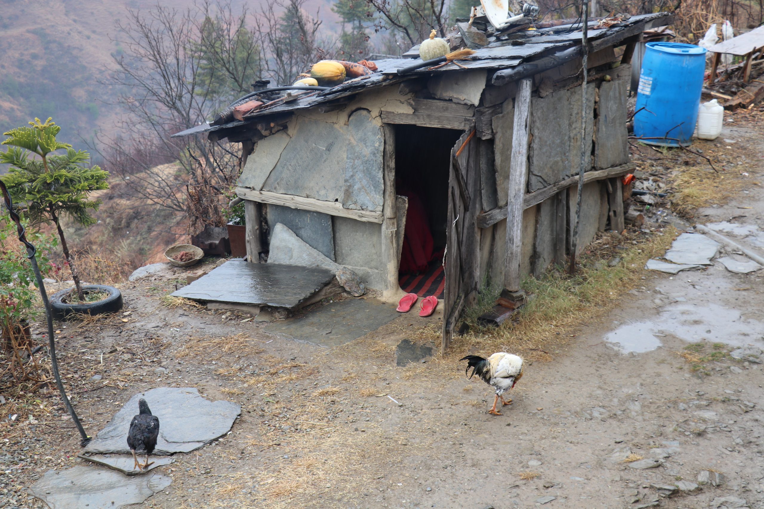 Slum house in hills