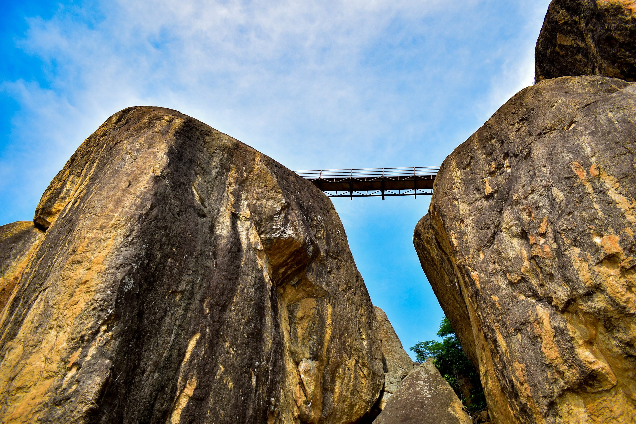 Bridge over the rocks