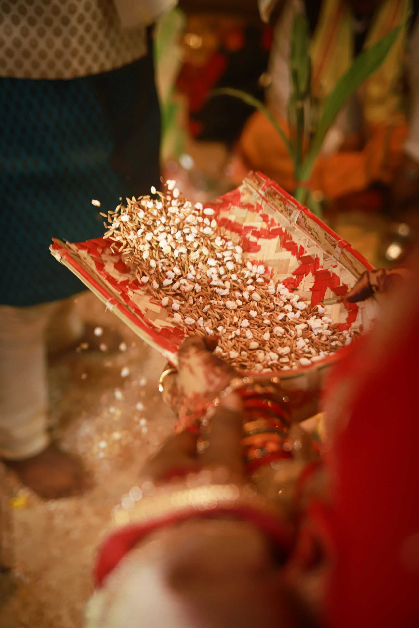 A Hindu wedding ritual