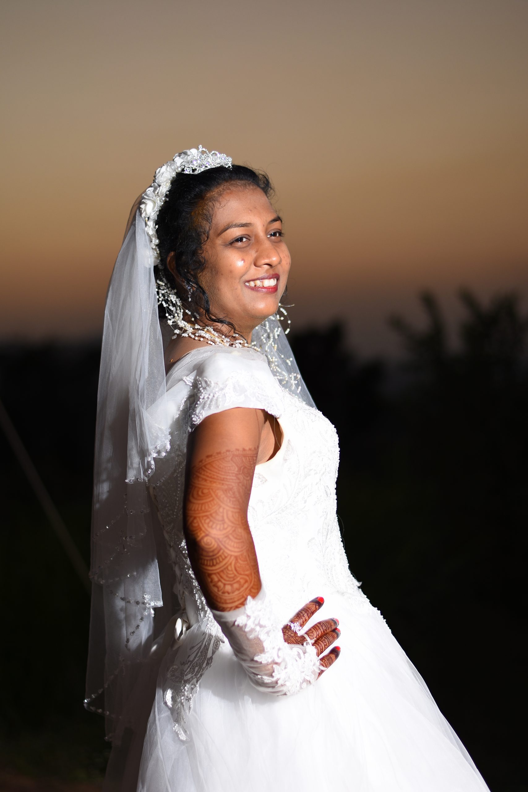 A happy bride