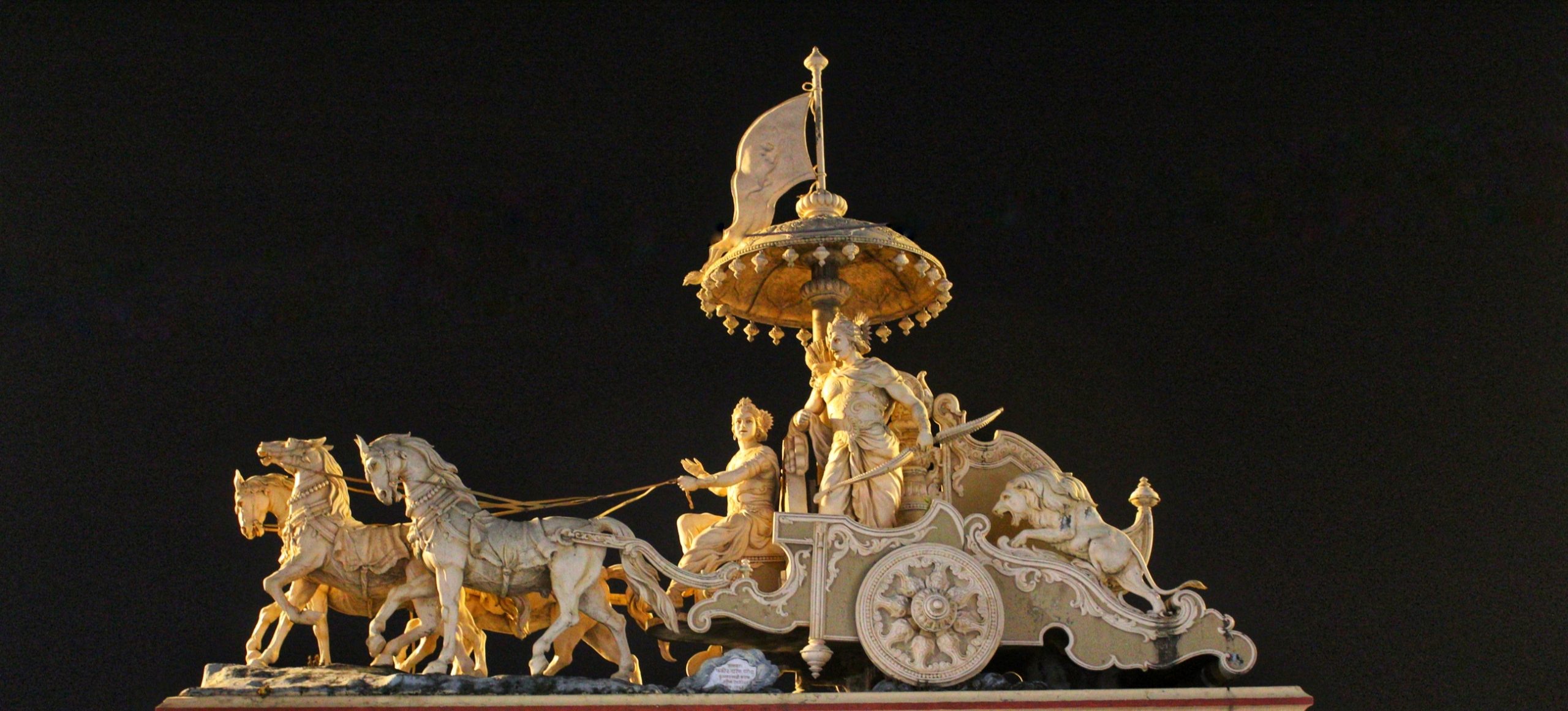 A miniature of Mahabharat Arjuna's cart