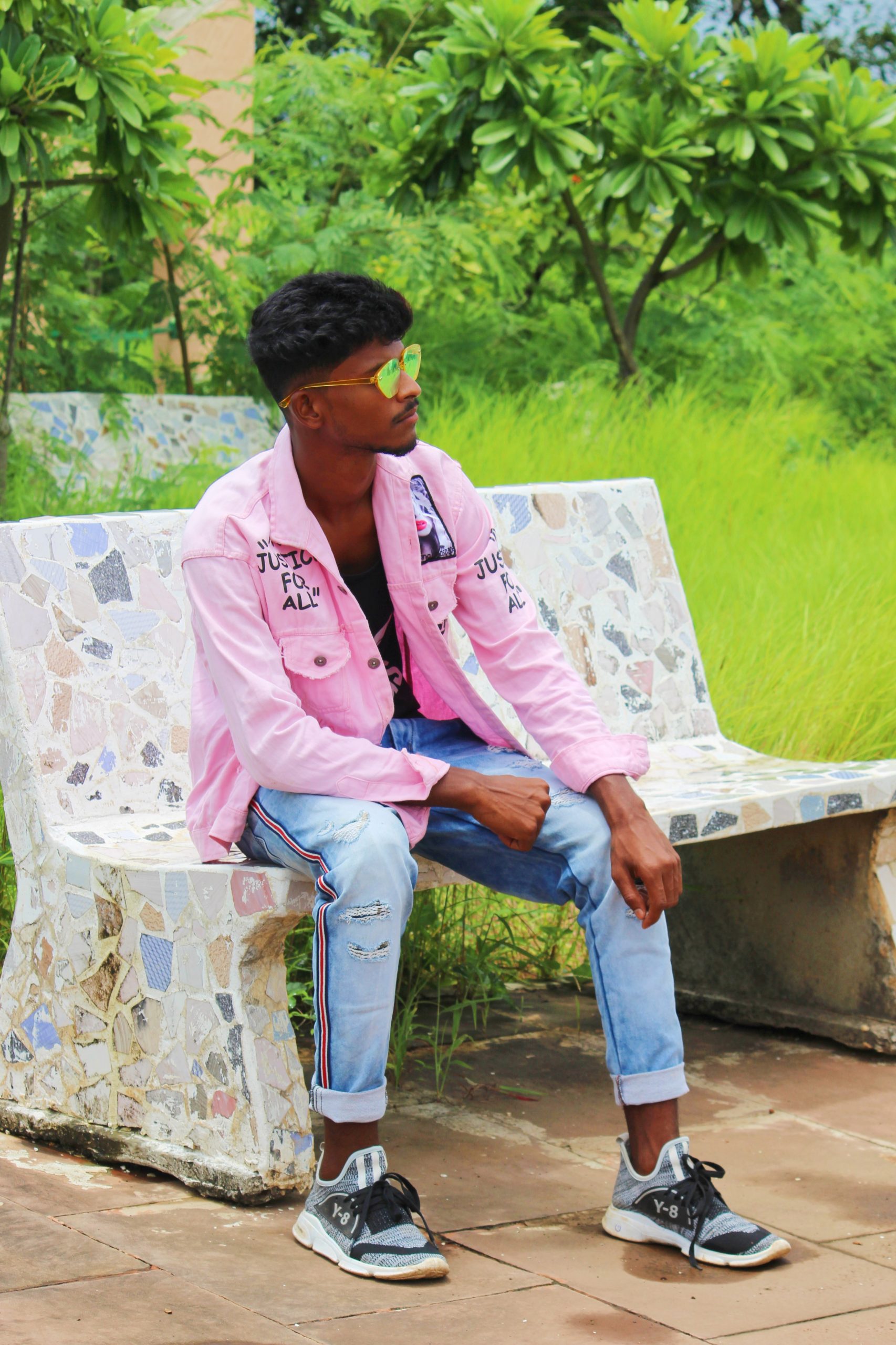 Stylish boy posing on the street - PixaHive