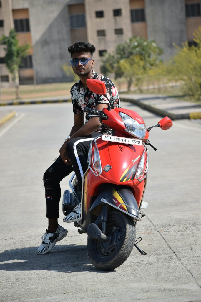 Scooty pose for girls pose with Activa Activa girls pose by World  Photography Zone - YouTube