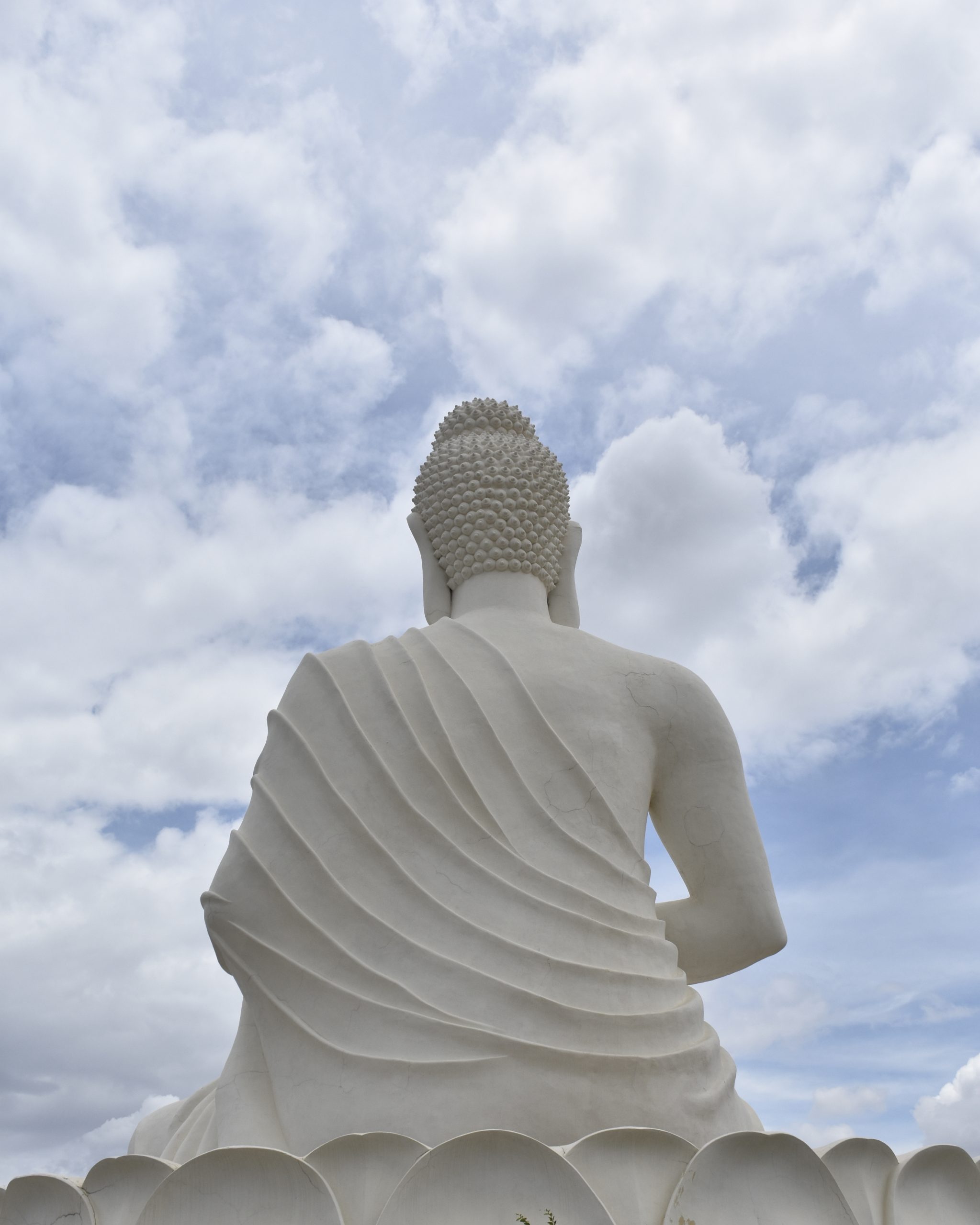 Buddha statue back view