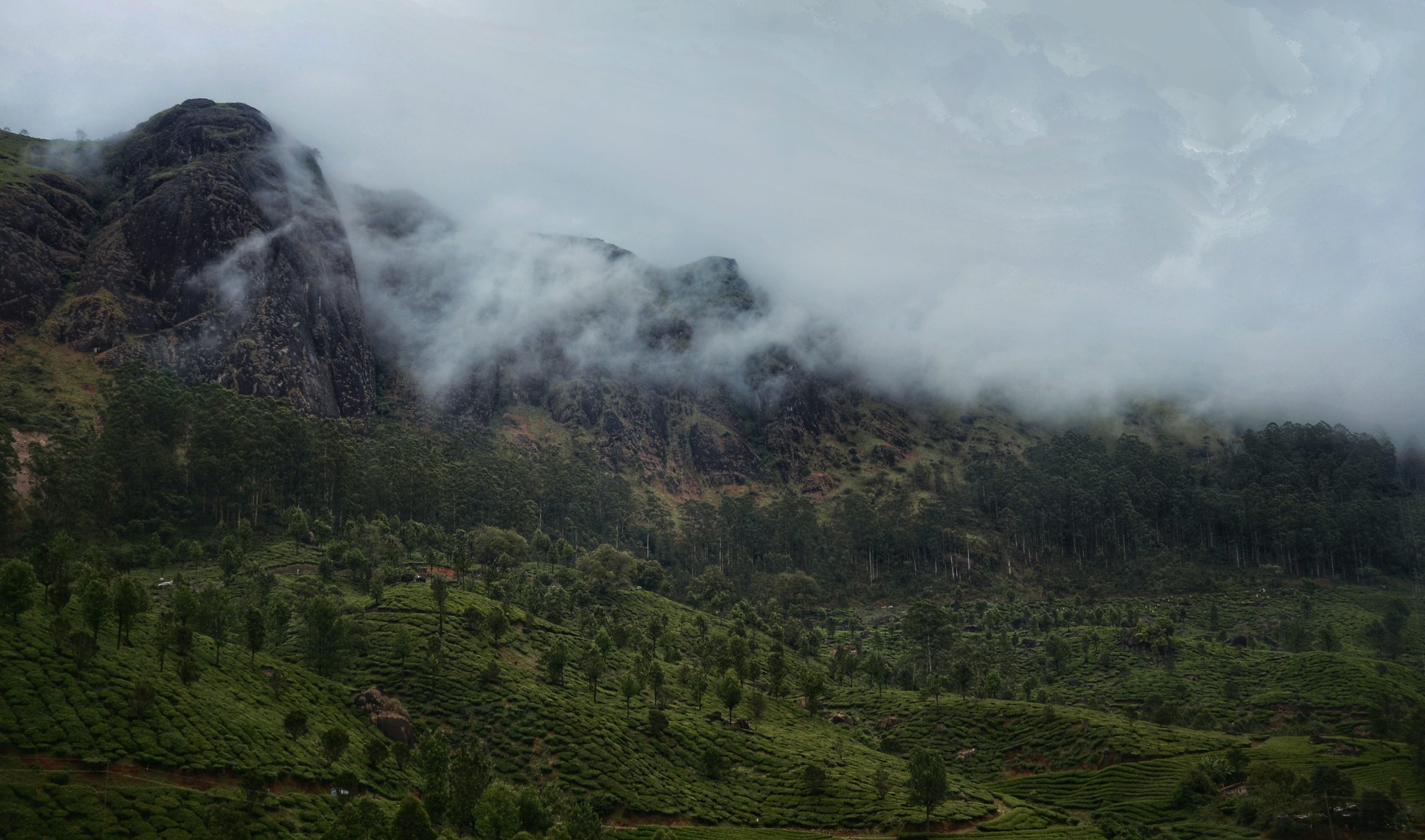 Clouds over the mountains