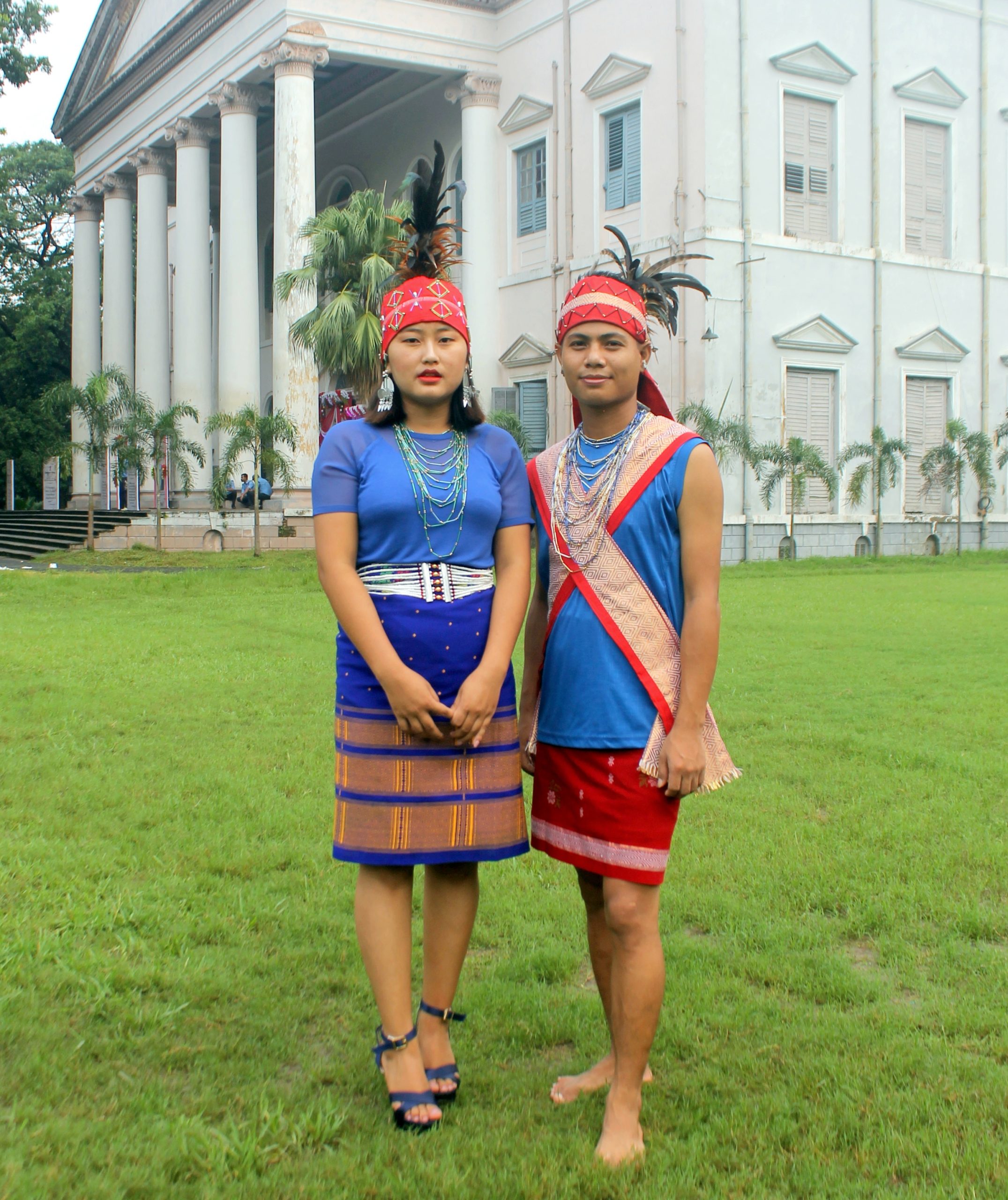 Couple in traditional dress