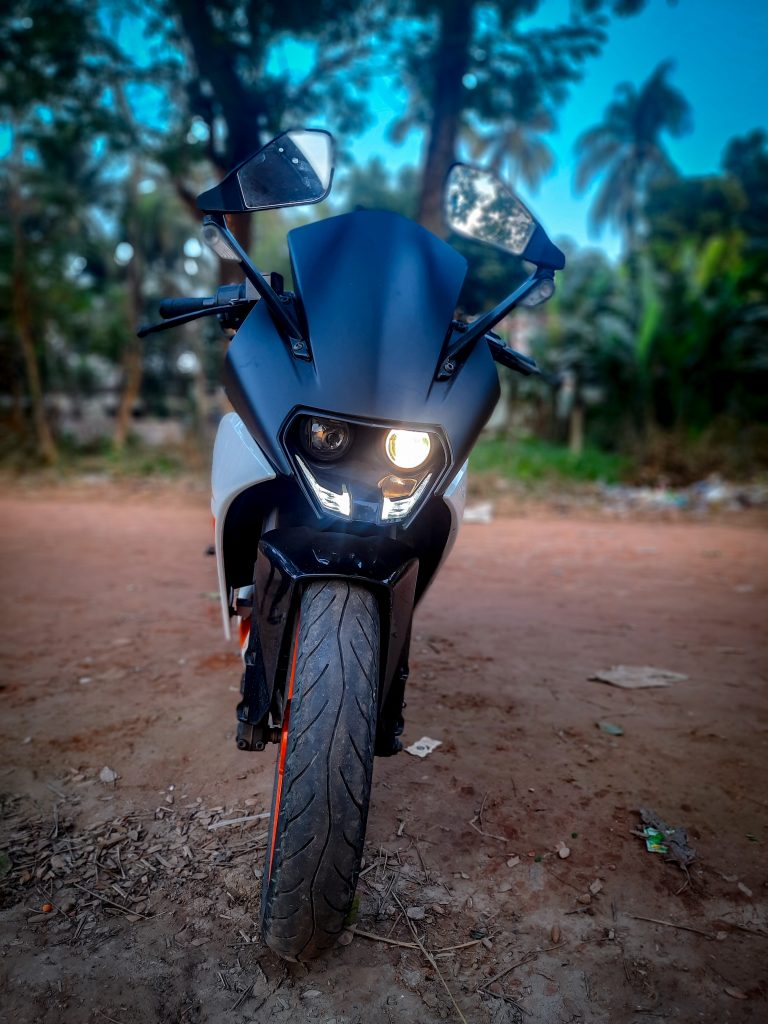 KTM bike standing in the farm PixaHive