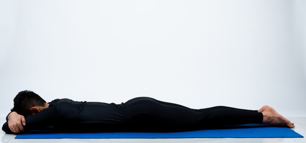 Makarasana or the crocodile pose is a great pose for all round stretching  of the body.Its main benefits include : This asana i… | Poses, Relaxing yoga,  Yoga asanas