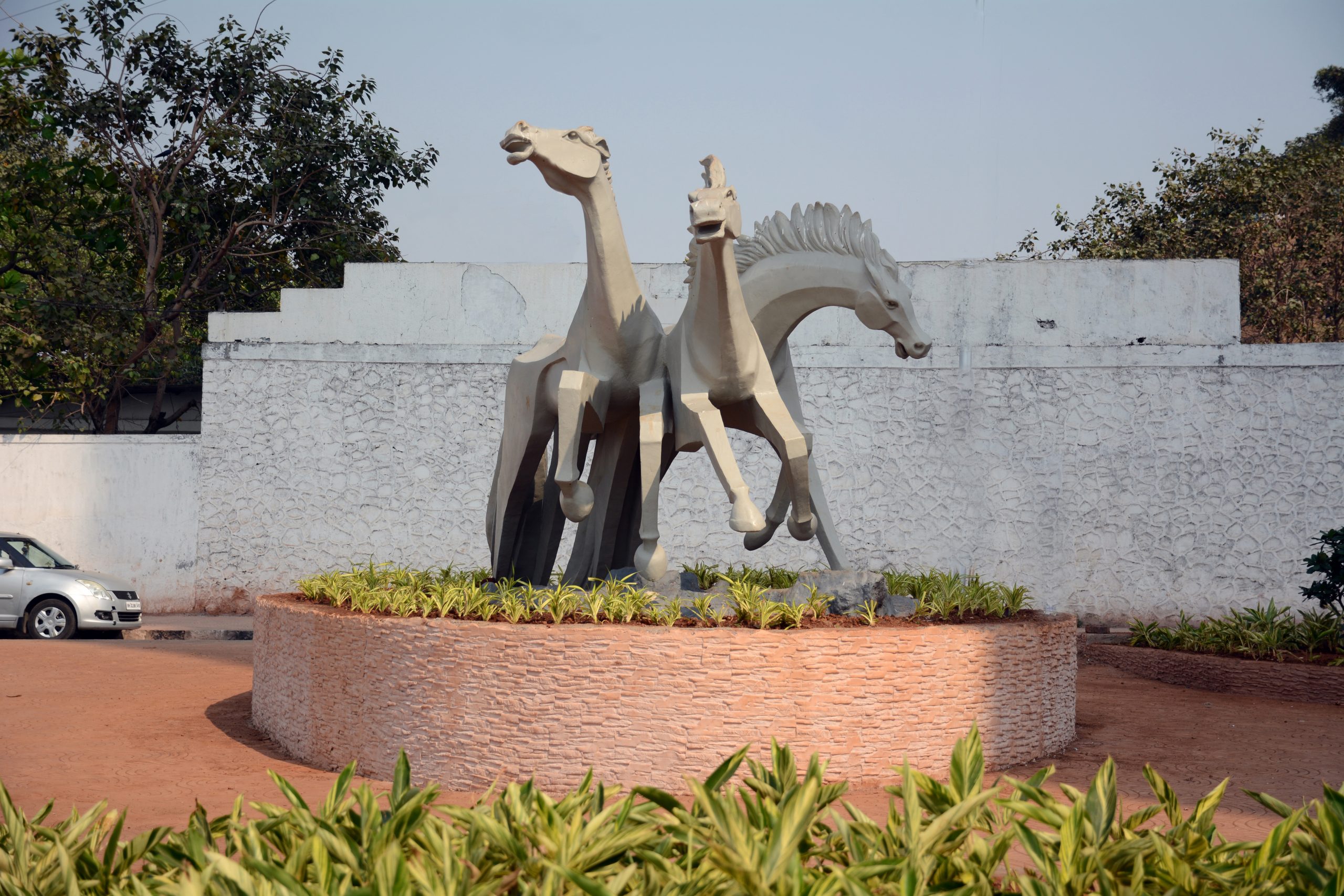 Statue Of Three Horses