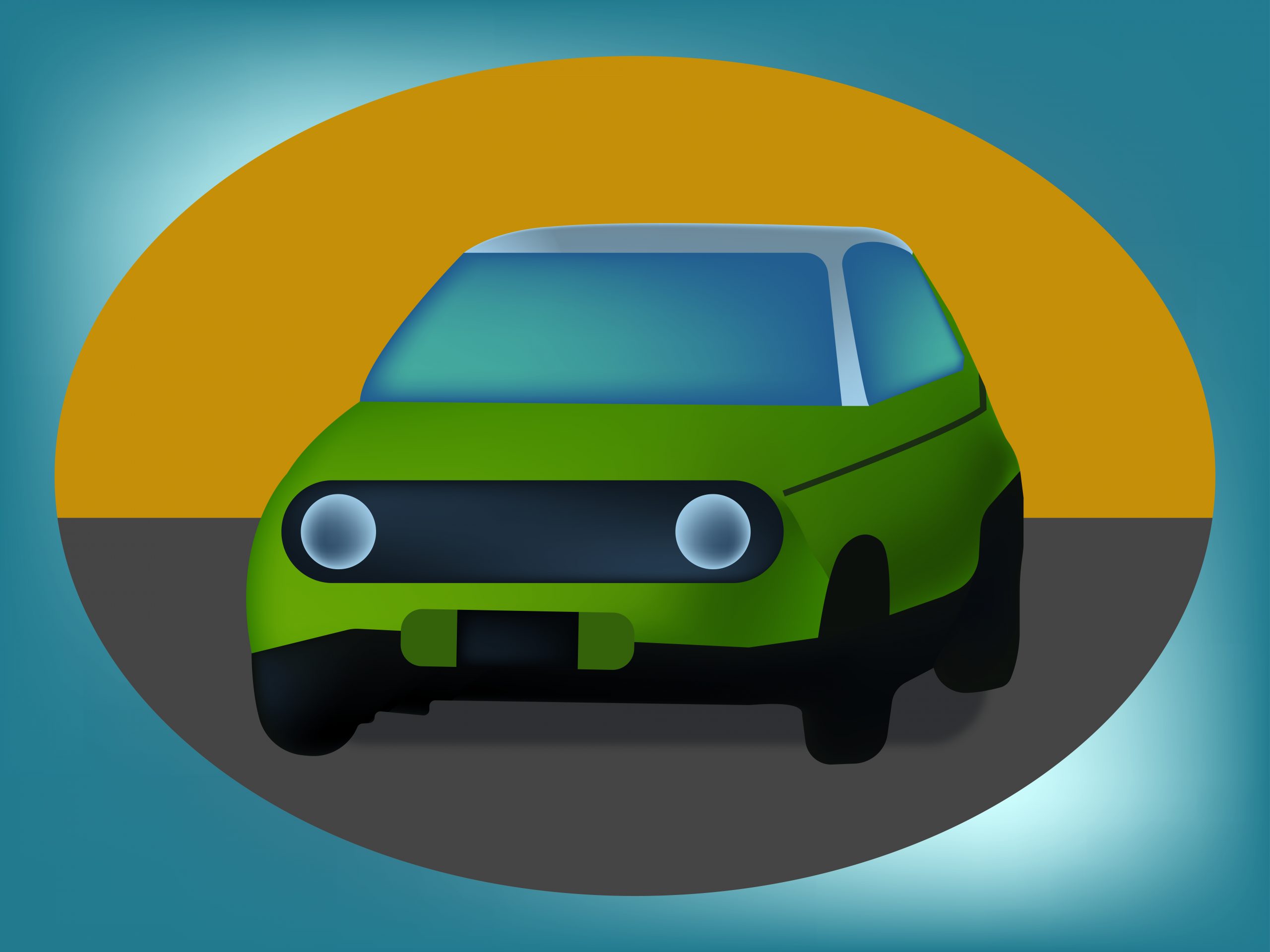 green electric car - Free Image by Inderpreet kaur on 