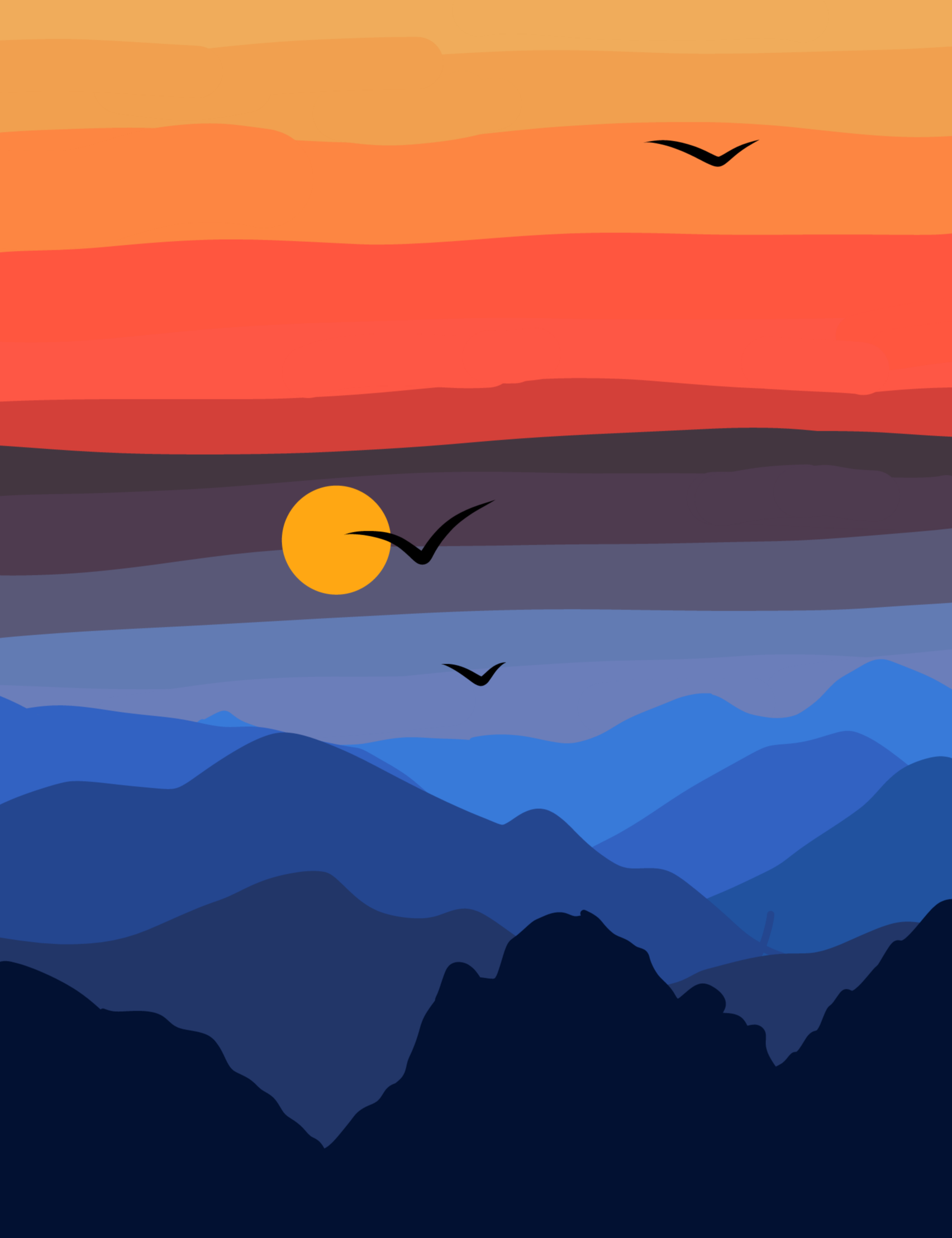 Sunset illustration