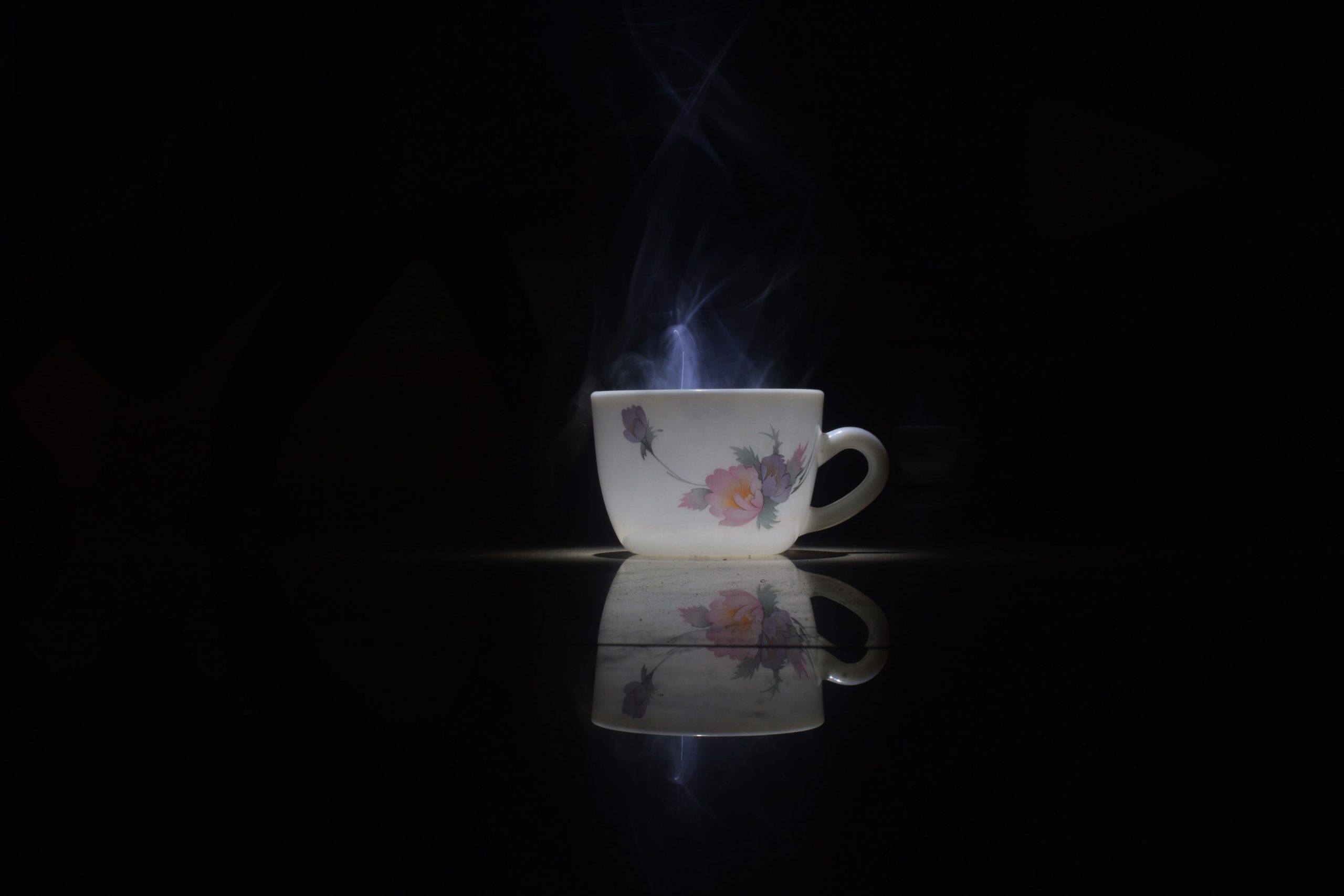 A hot tea cup