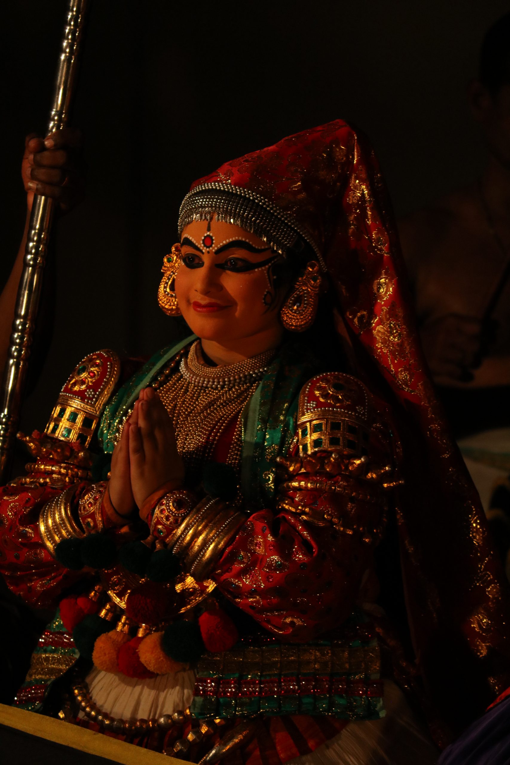 A female kathakali artist