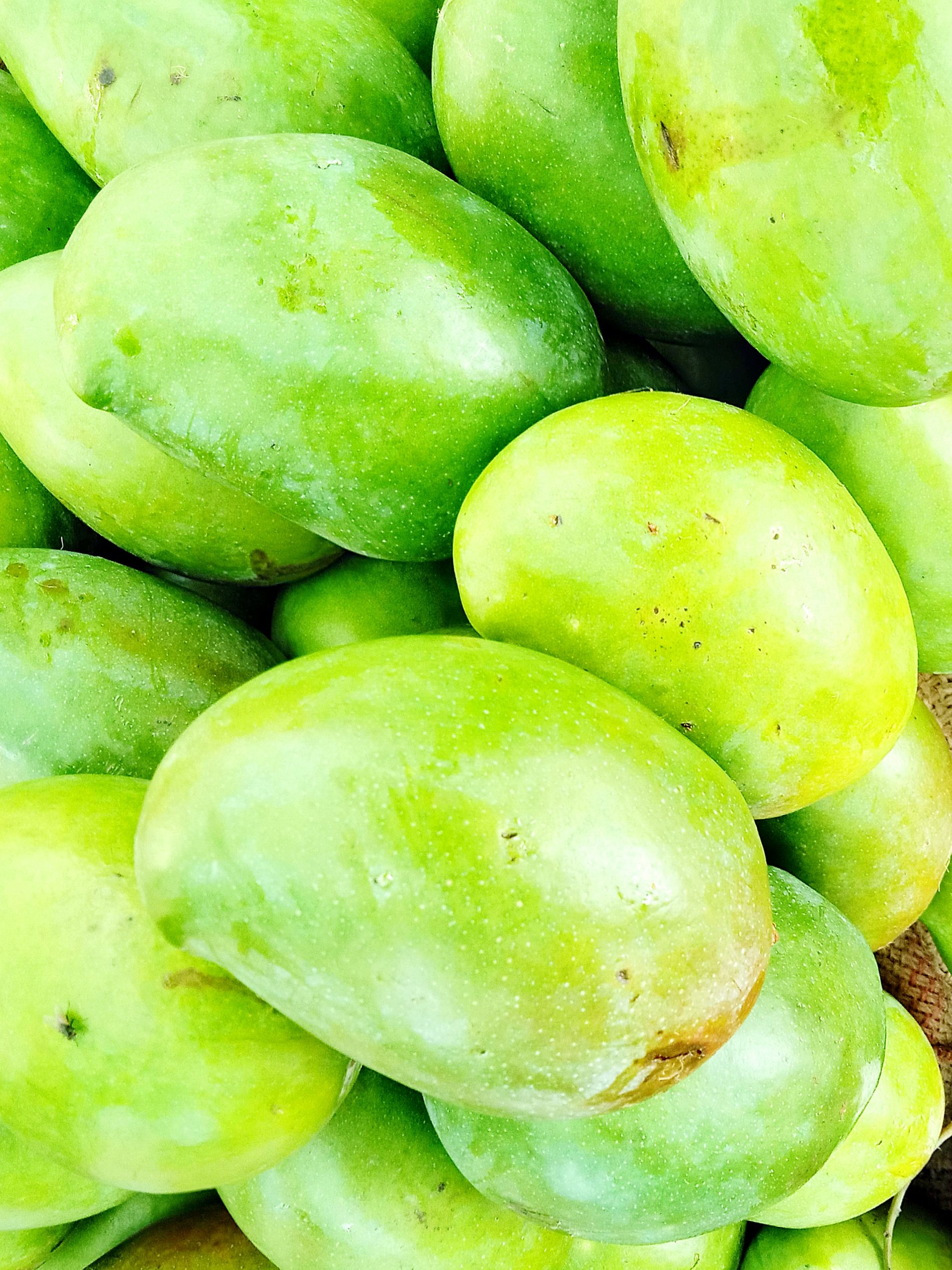 Closeup Of Fresh Green Mangoes PixaHive