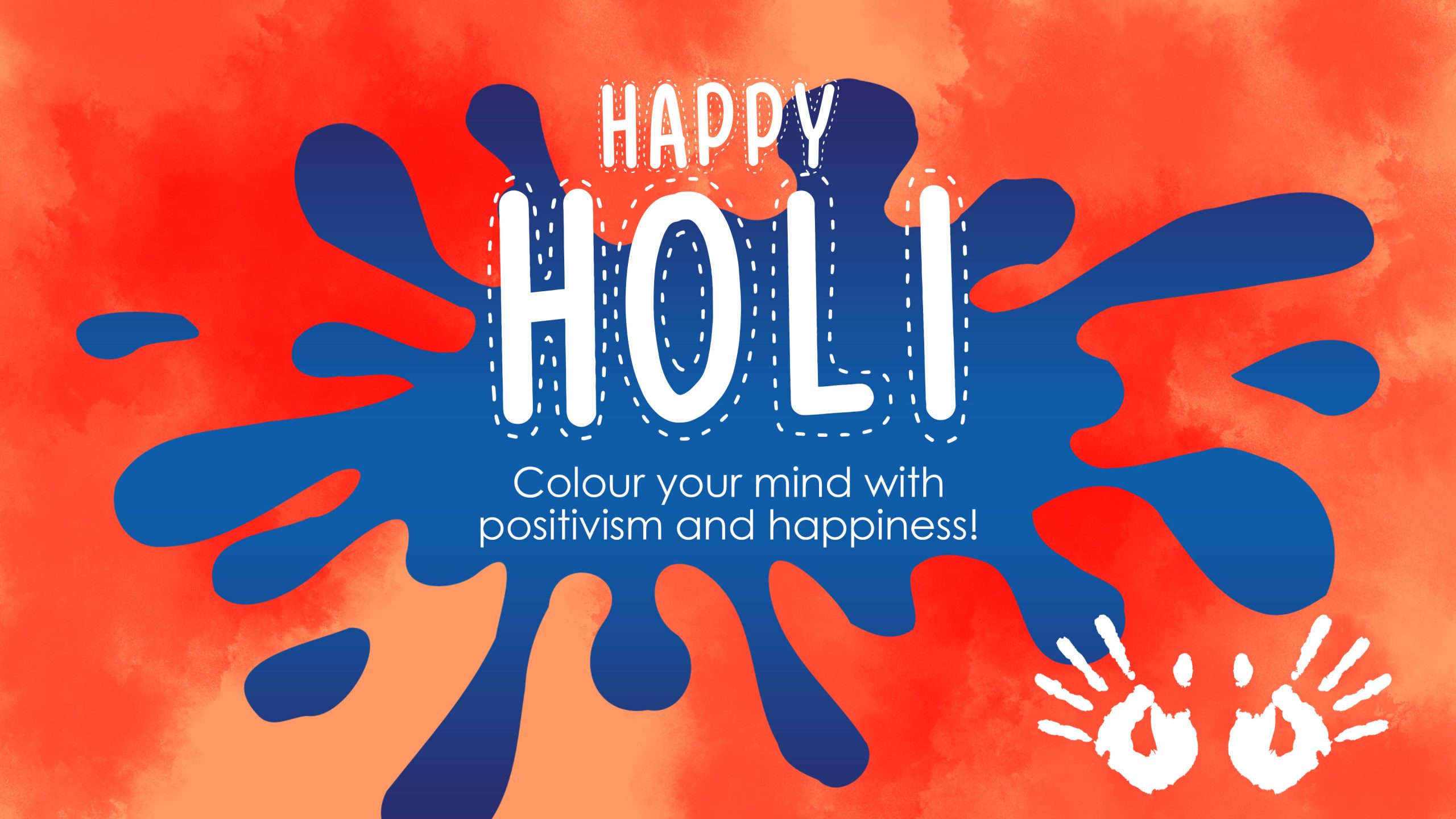 Holi festival greetings illustration