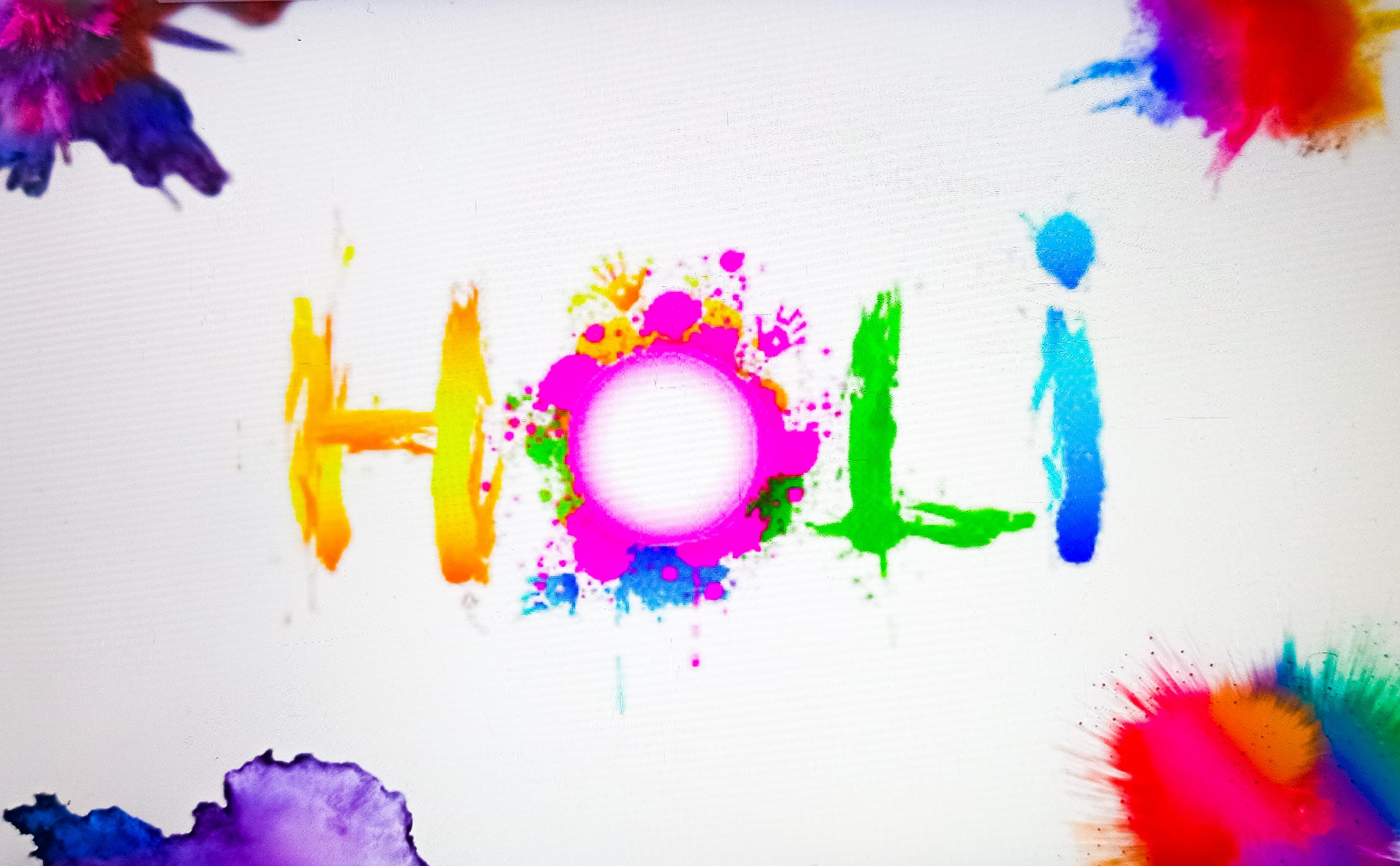 Holi festival illustration