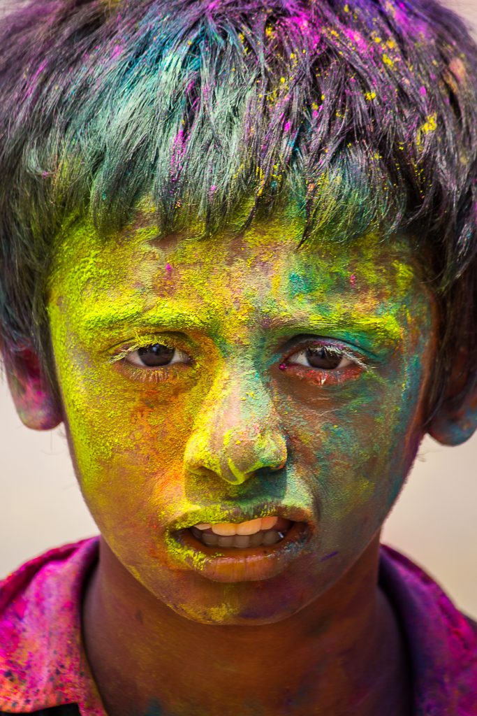 Kid Celebrating Holi Festival - PixaHive