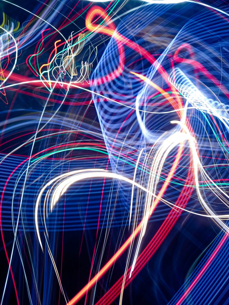 Colorful light trails - PixaHive