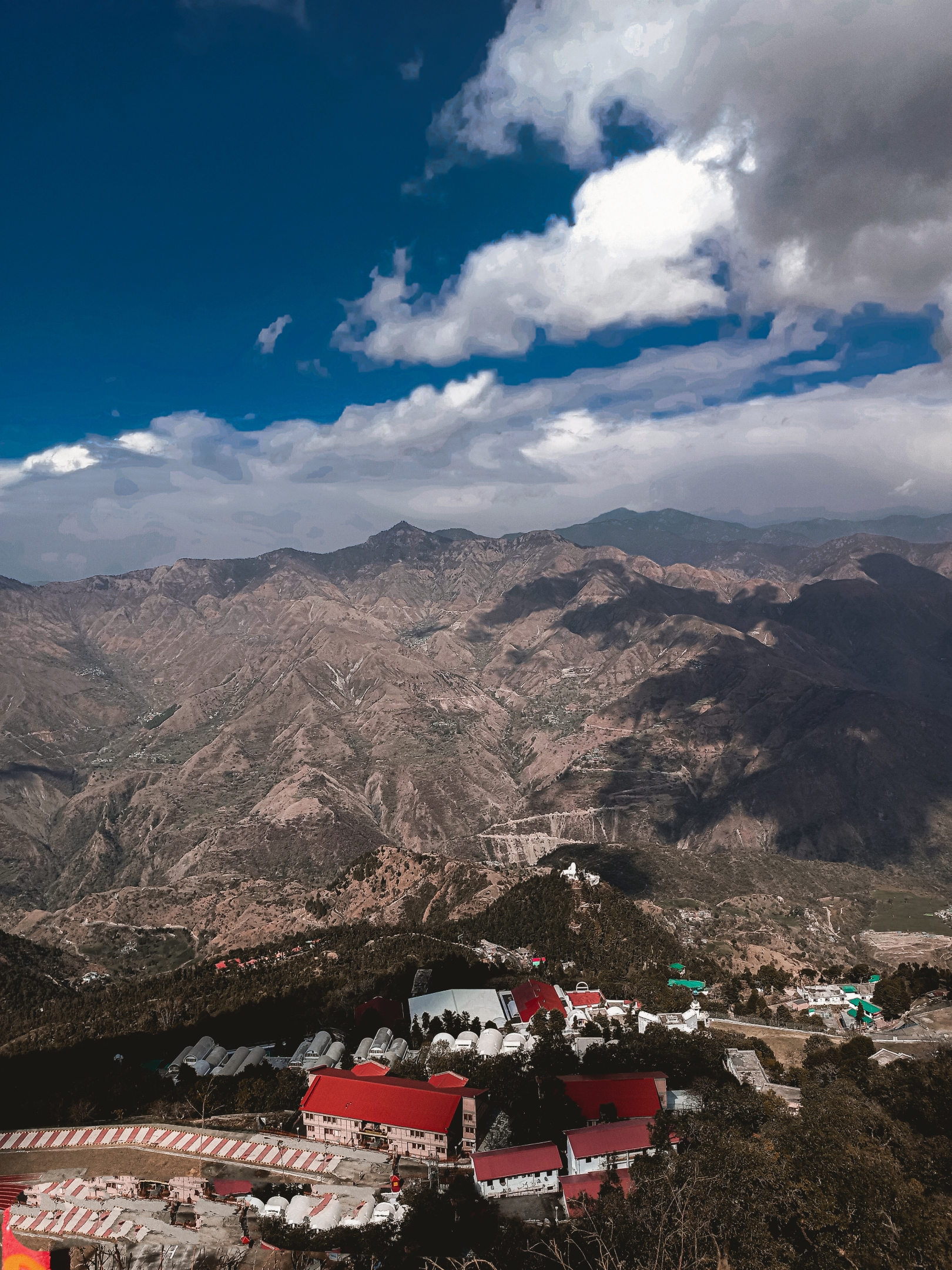 Mussoorie mountains view