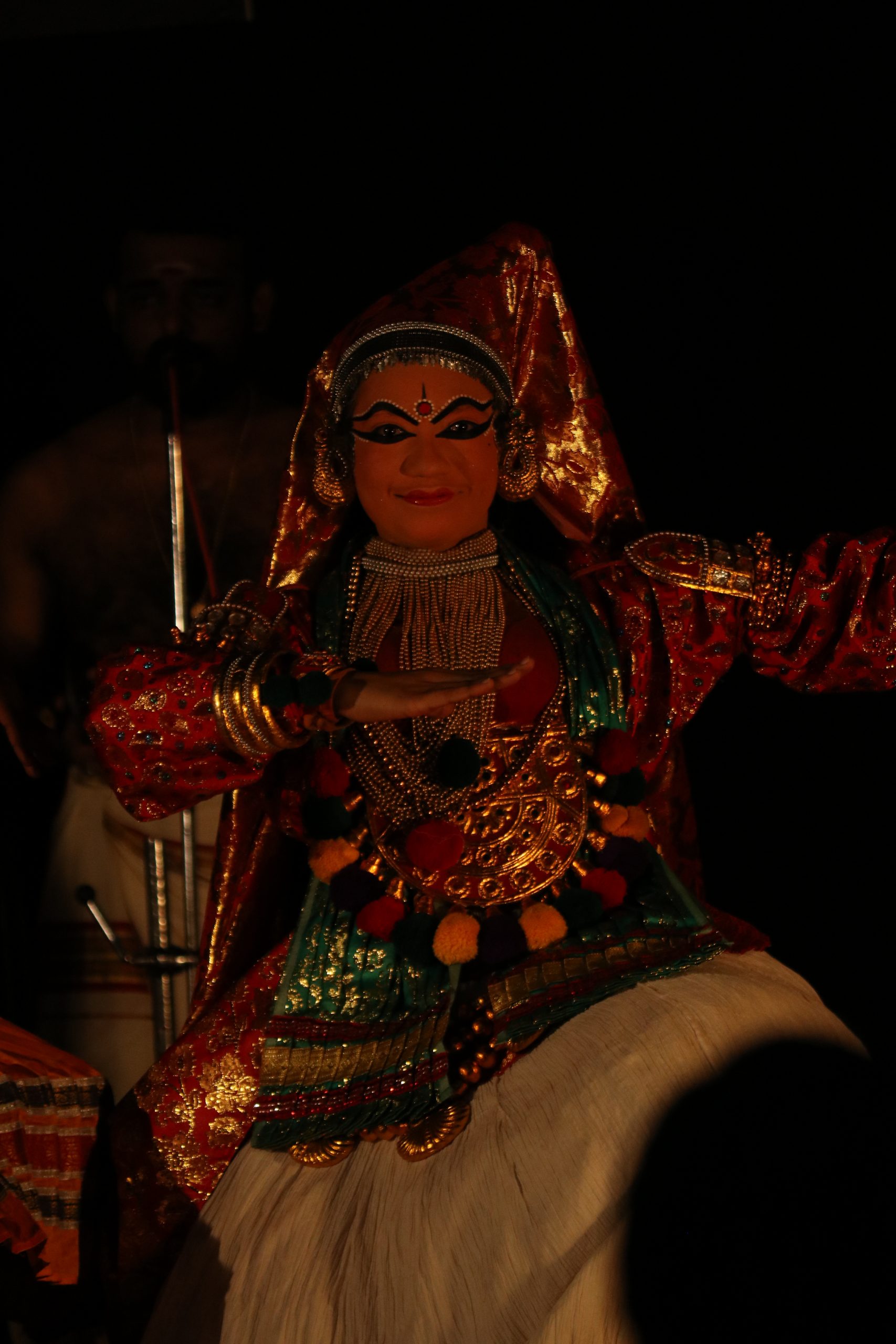 Portrait of a female kathakali artist